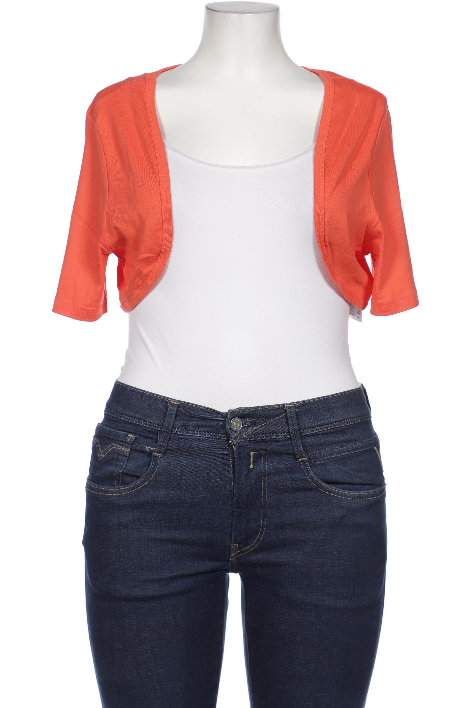 

sheego Damen Strickjacke, orange, Gr. 48