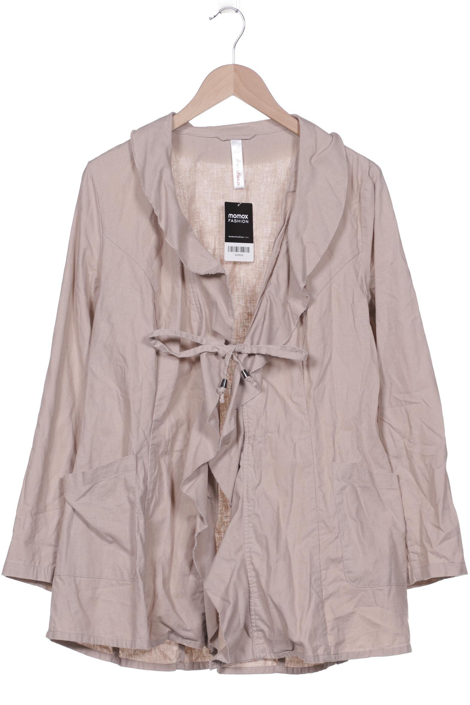 

sheego Damen Strickjacke, beige, Gr. 40