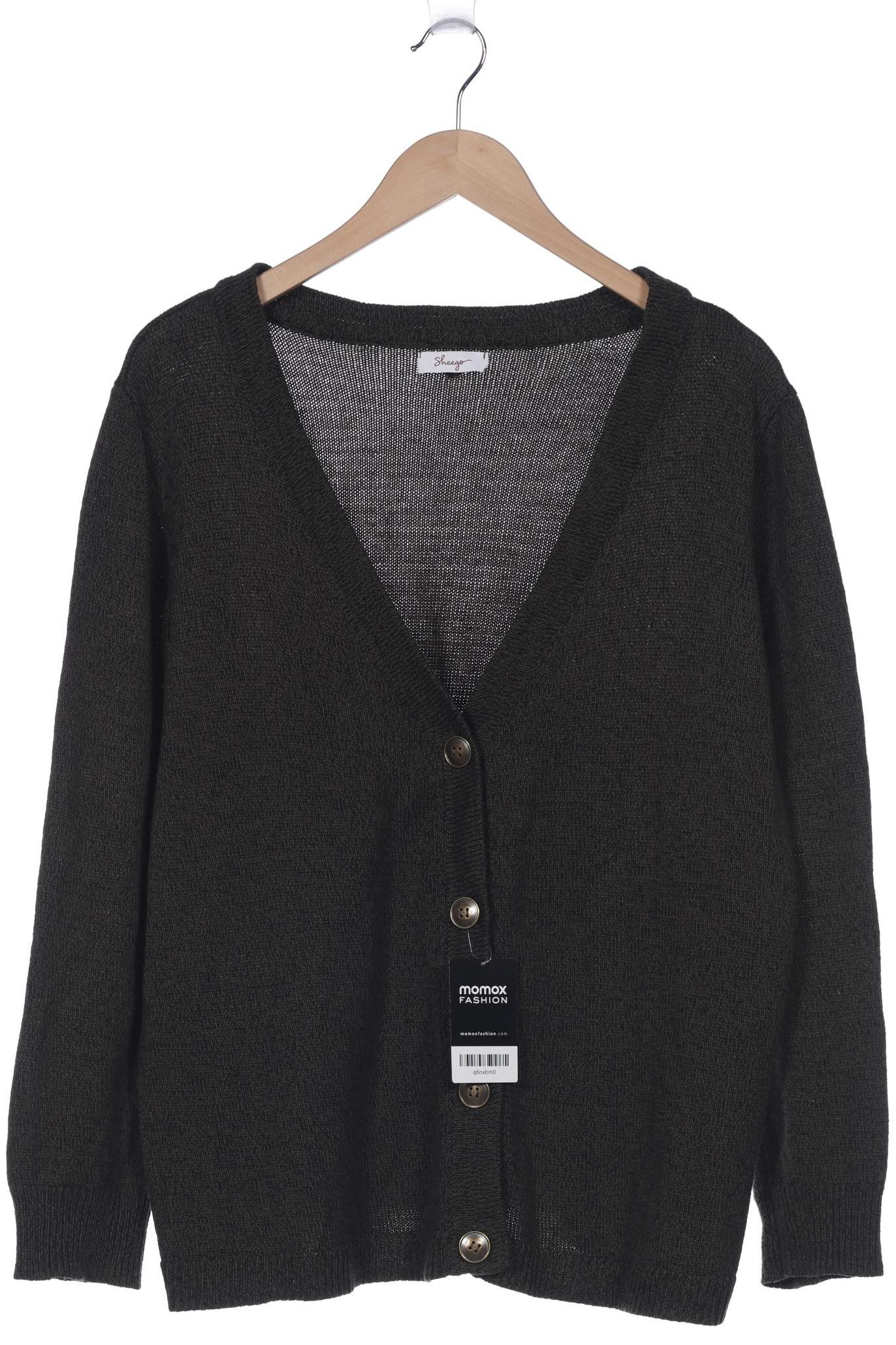 

sheego Damen Strickjacke, grün, Gr. 44