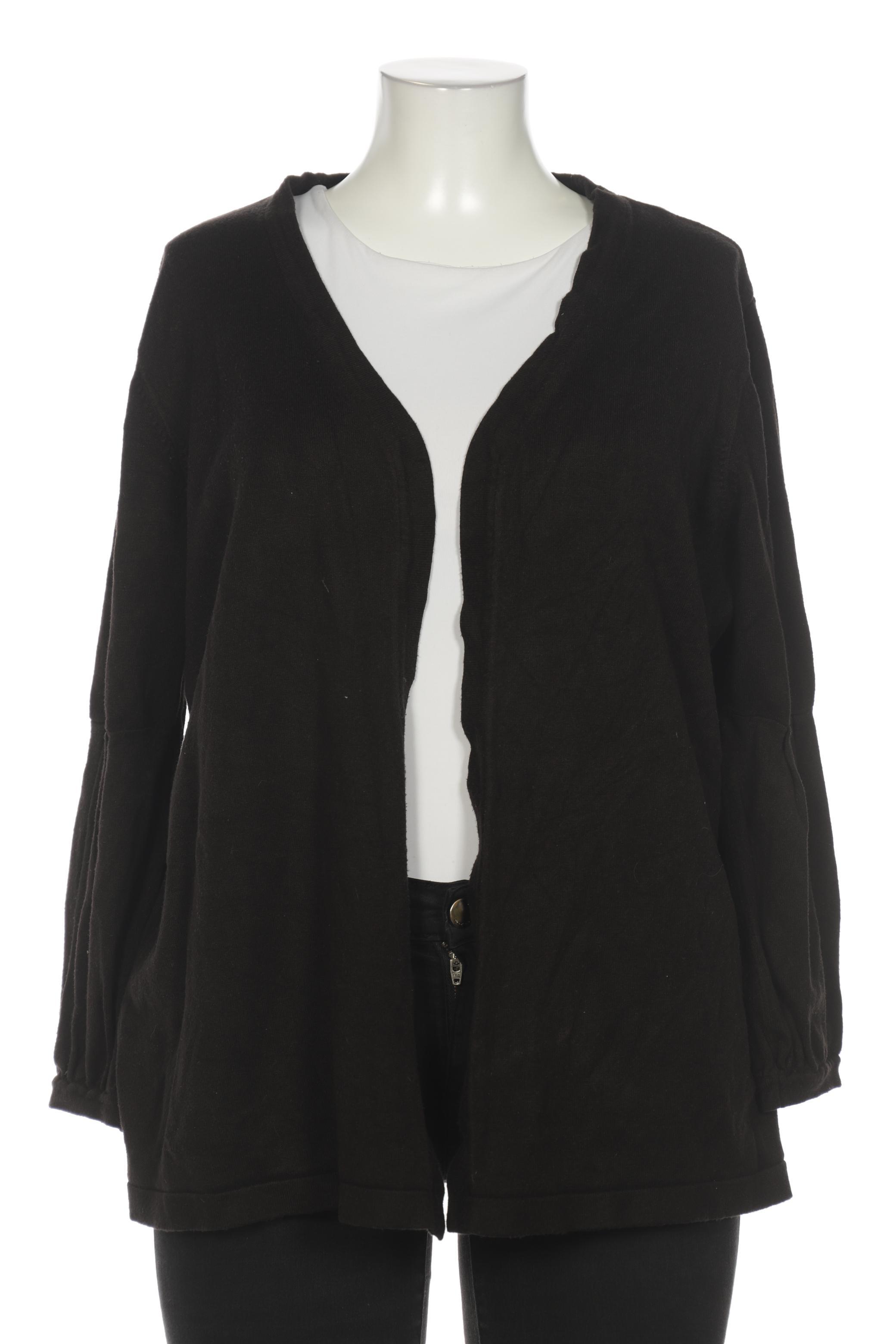 

sheego Damen Strickjacke, schwarz, Gr. 48