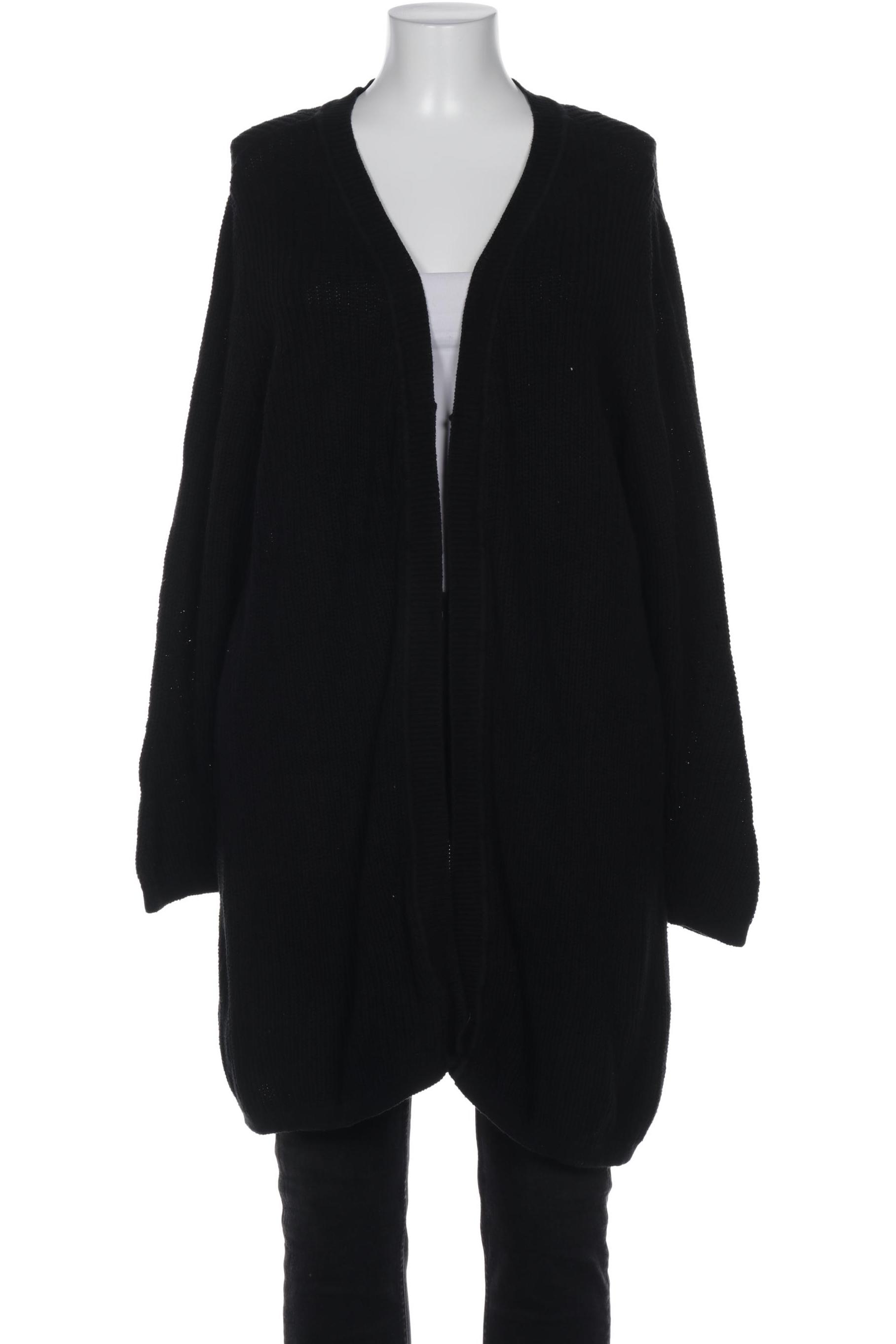 

sheego Damen Strickjacke, schwarz, Gr. 48