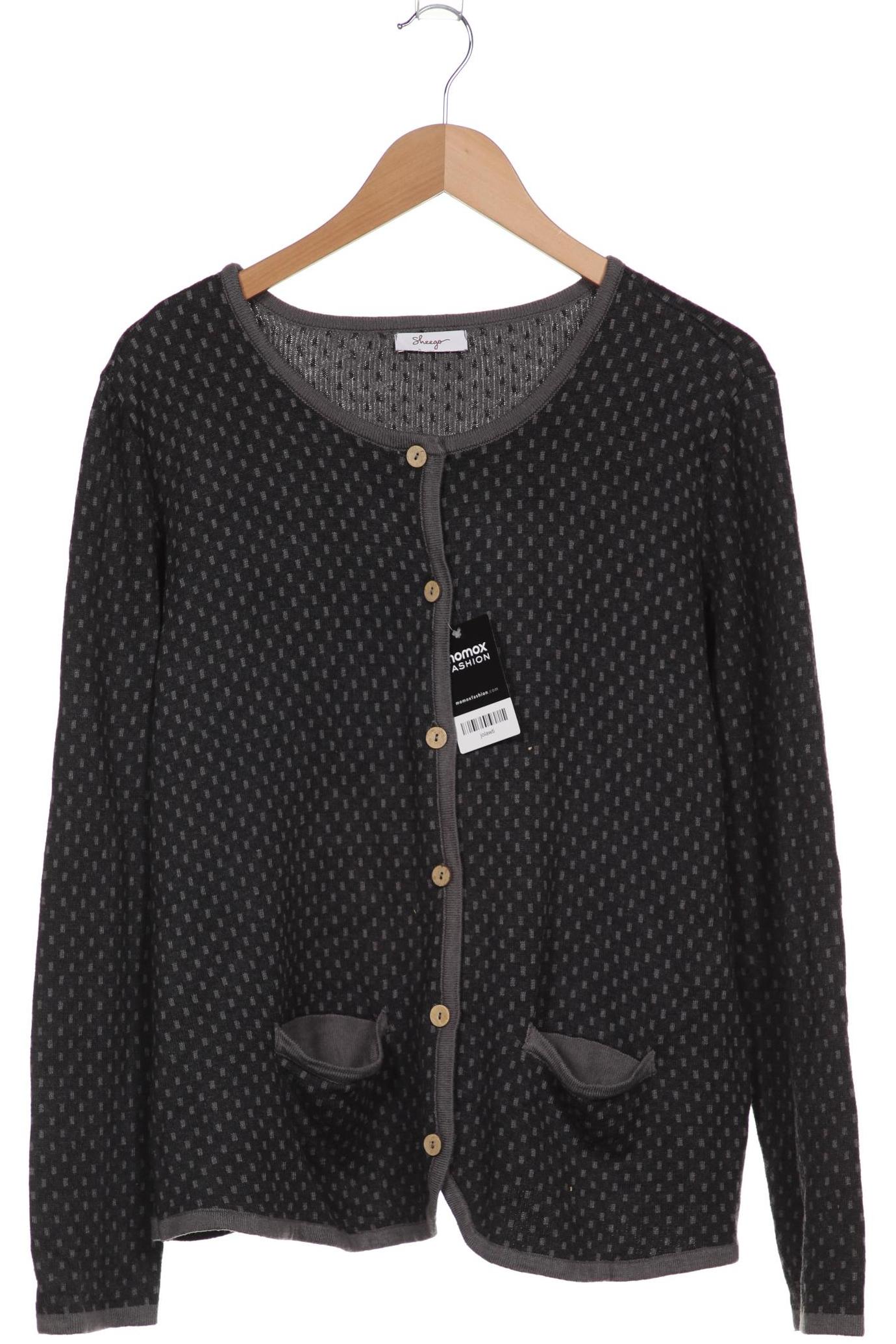 

sheego Damen Strickjacke, grau, Gr. 44