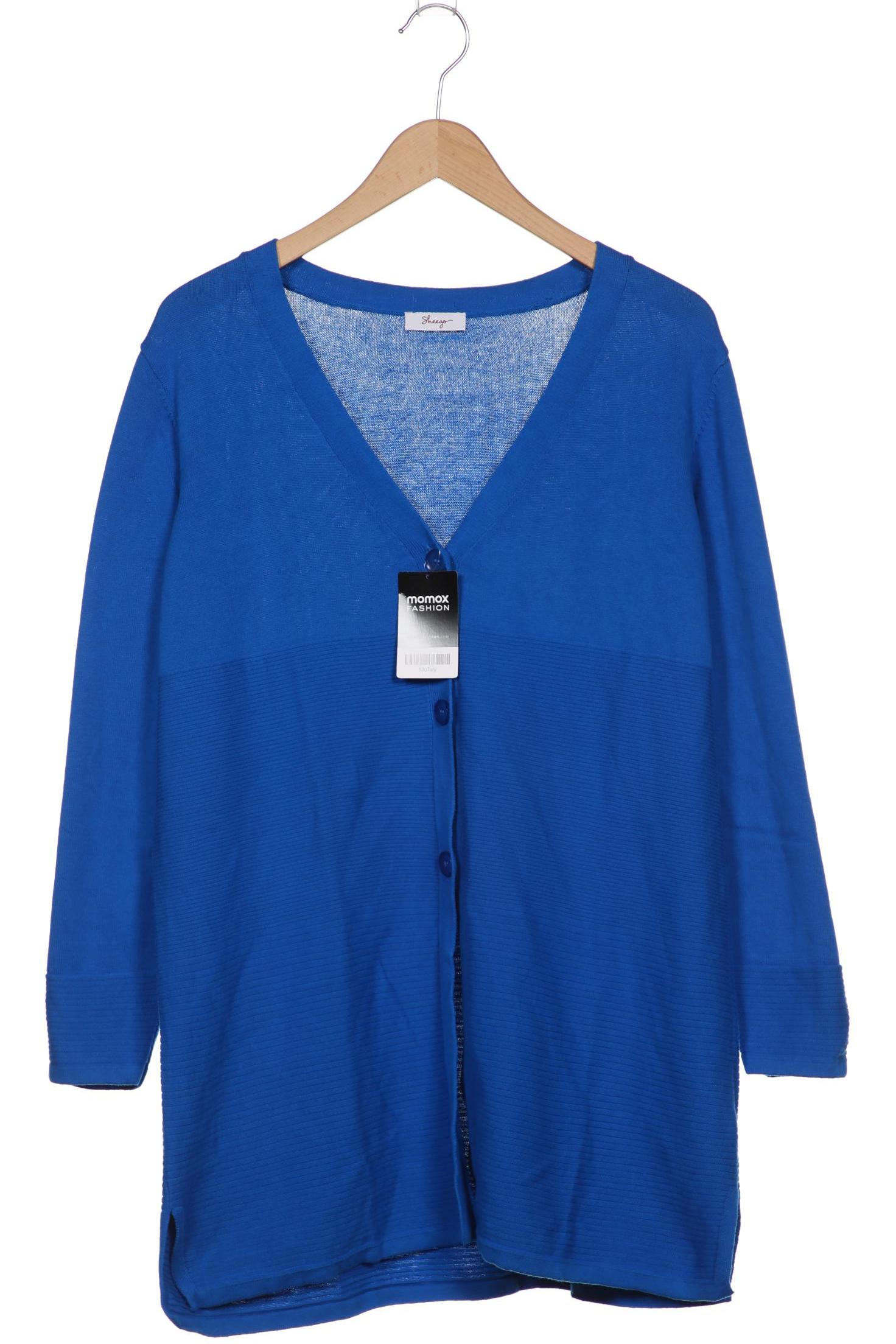 

sheego Damen Strickjacke, blau