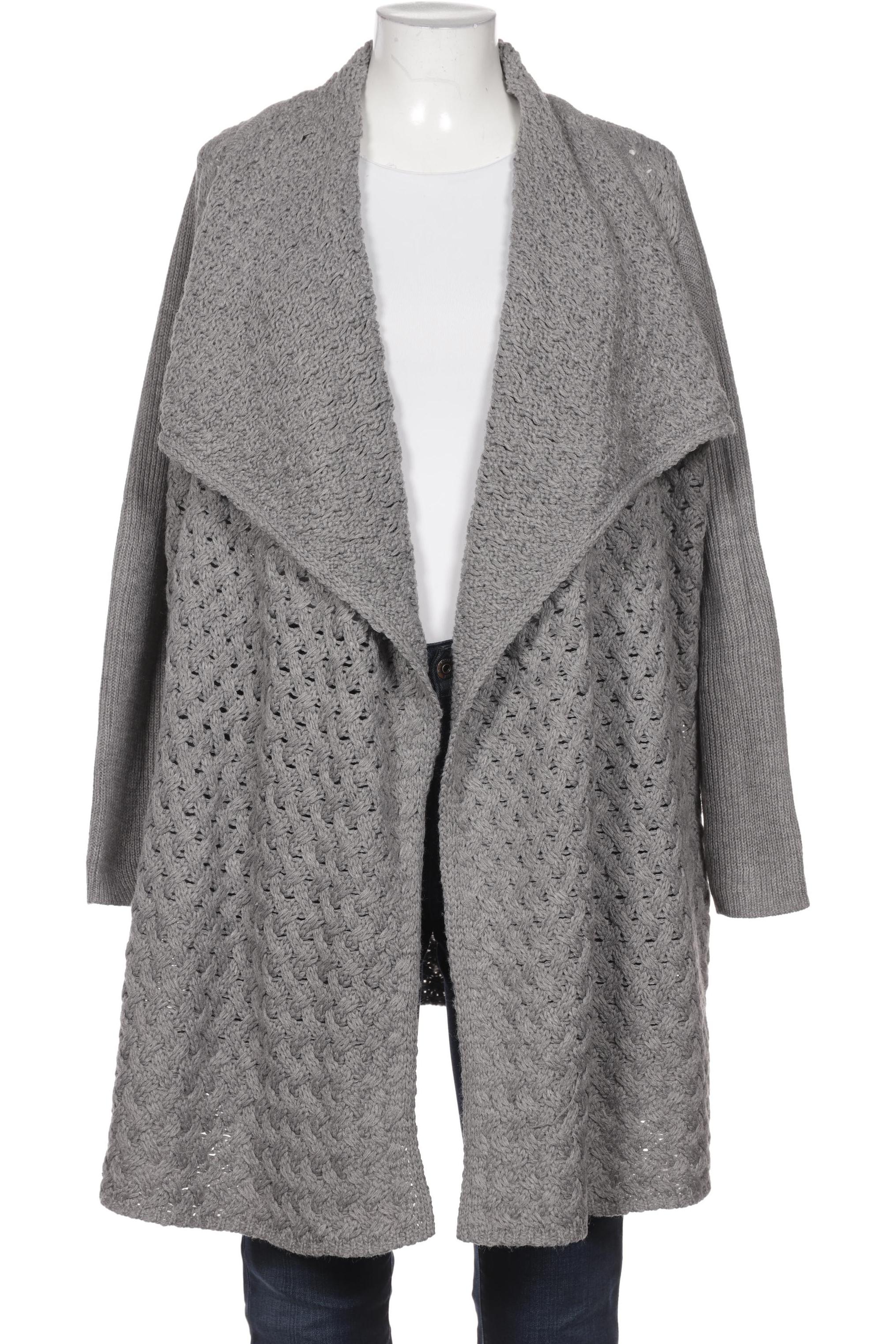 

sheego Damen Strickjacke, grau, Gr. 48