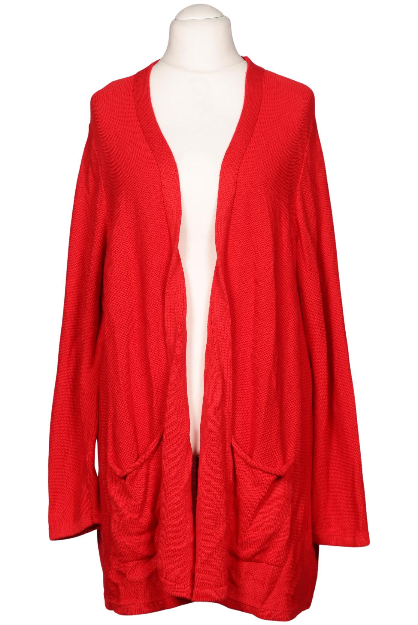 

sheego Damen Strickjacke, rot, Gr. 52