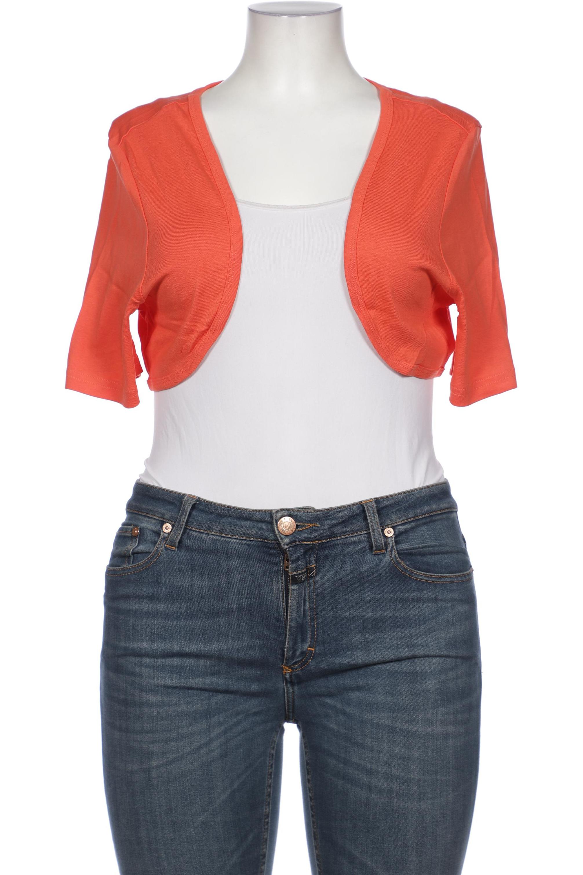 

sheego Damen Strickjacke, orange