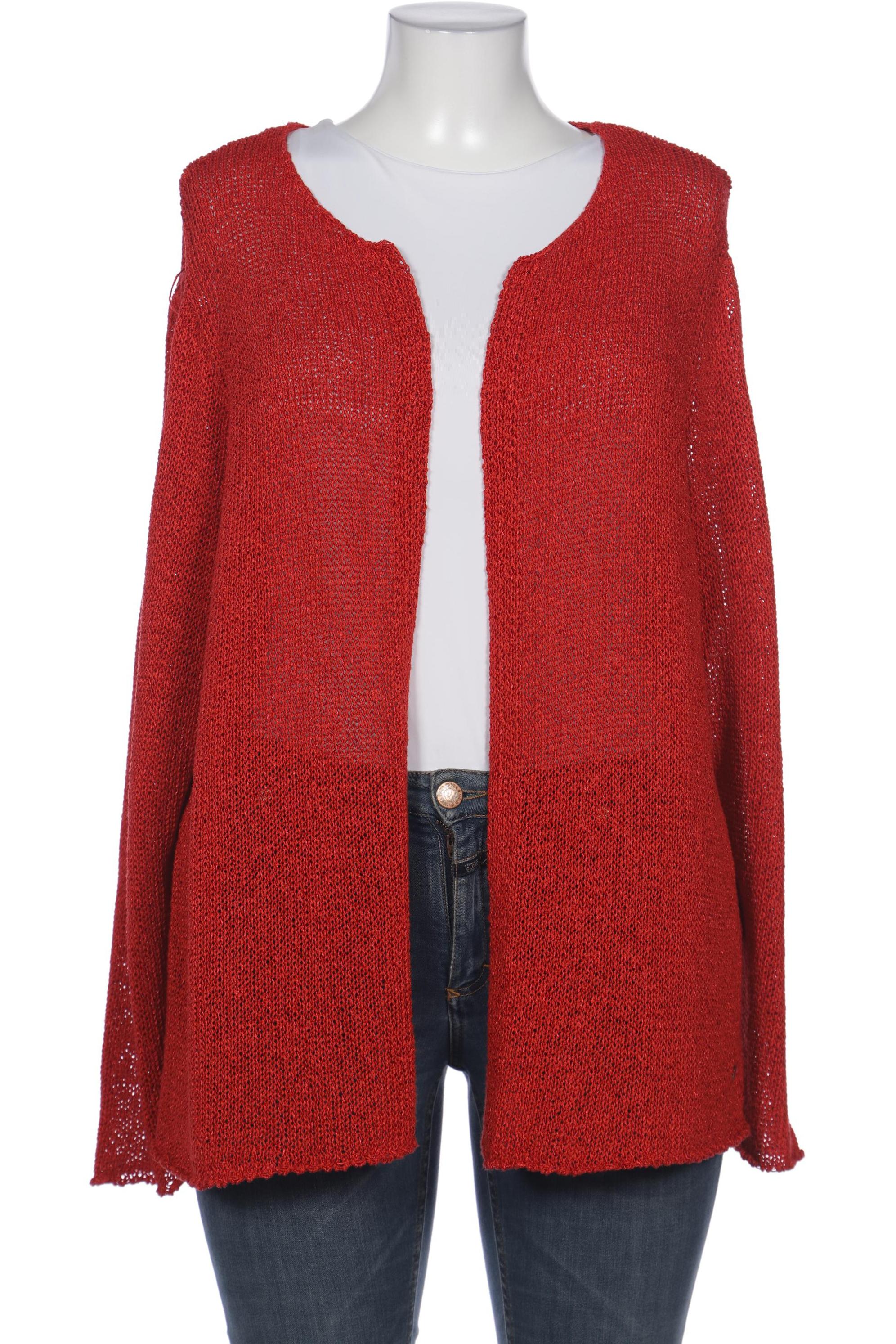 

sheego Damen Strickjacke, rot, Gr. 44