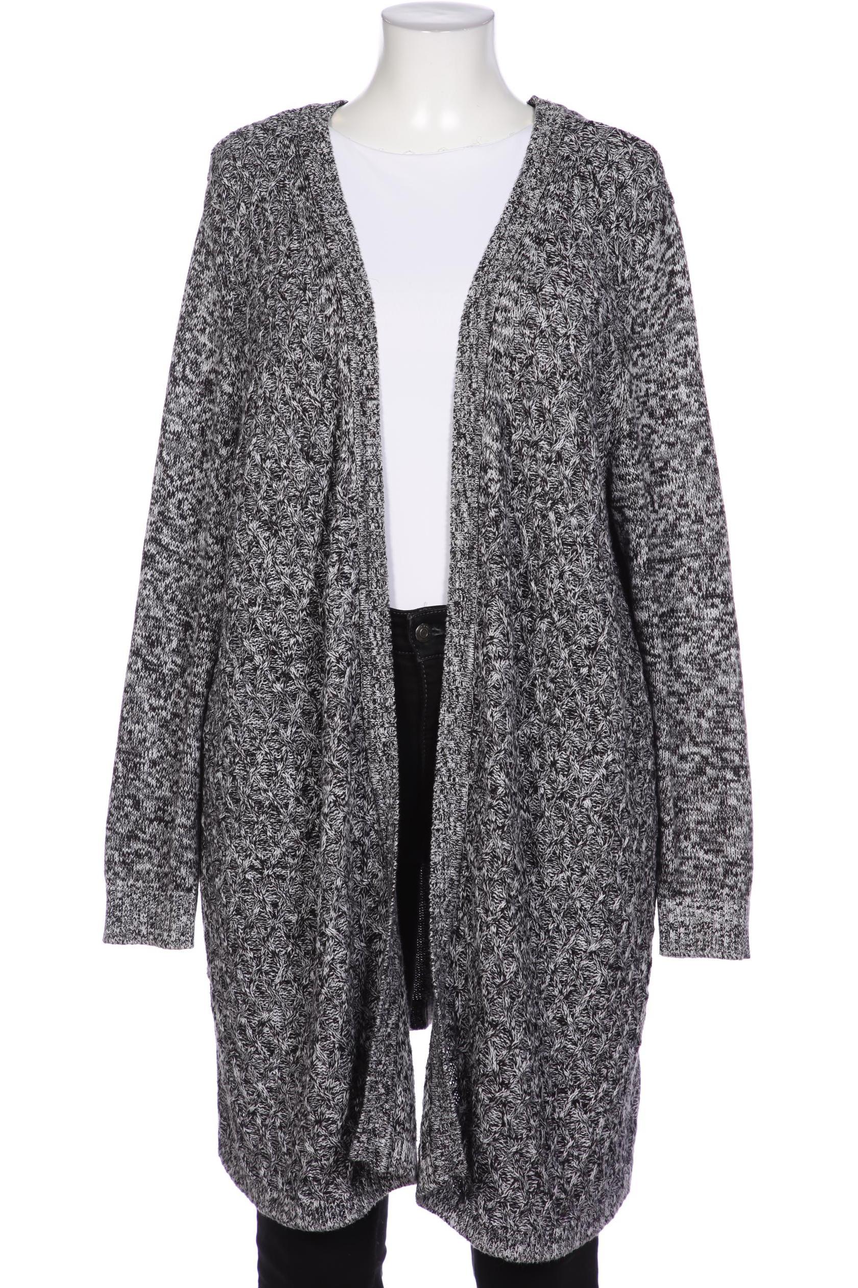 

sheego Damen Strickjacke, grau, Gr. 52