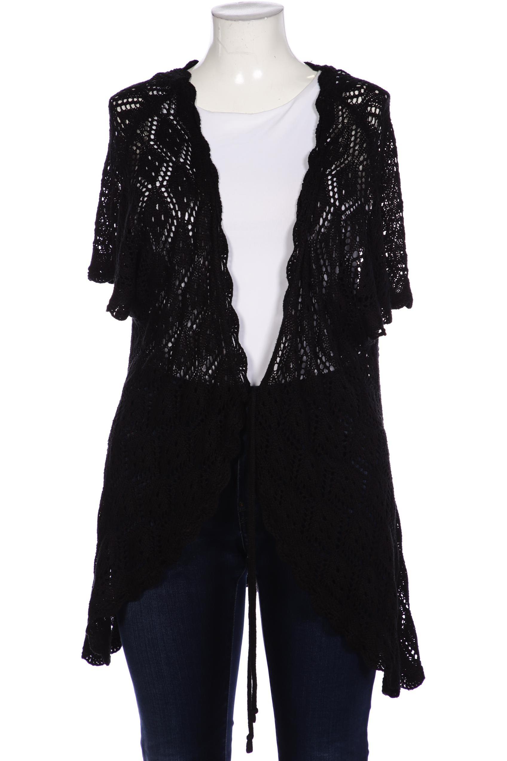 

sheego Damen Strickjacke, schwarz, Gr. 52