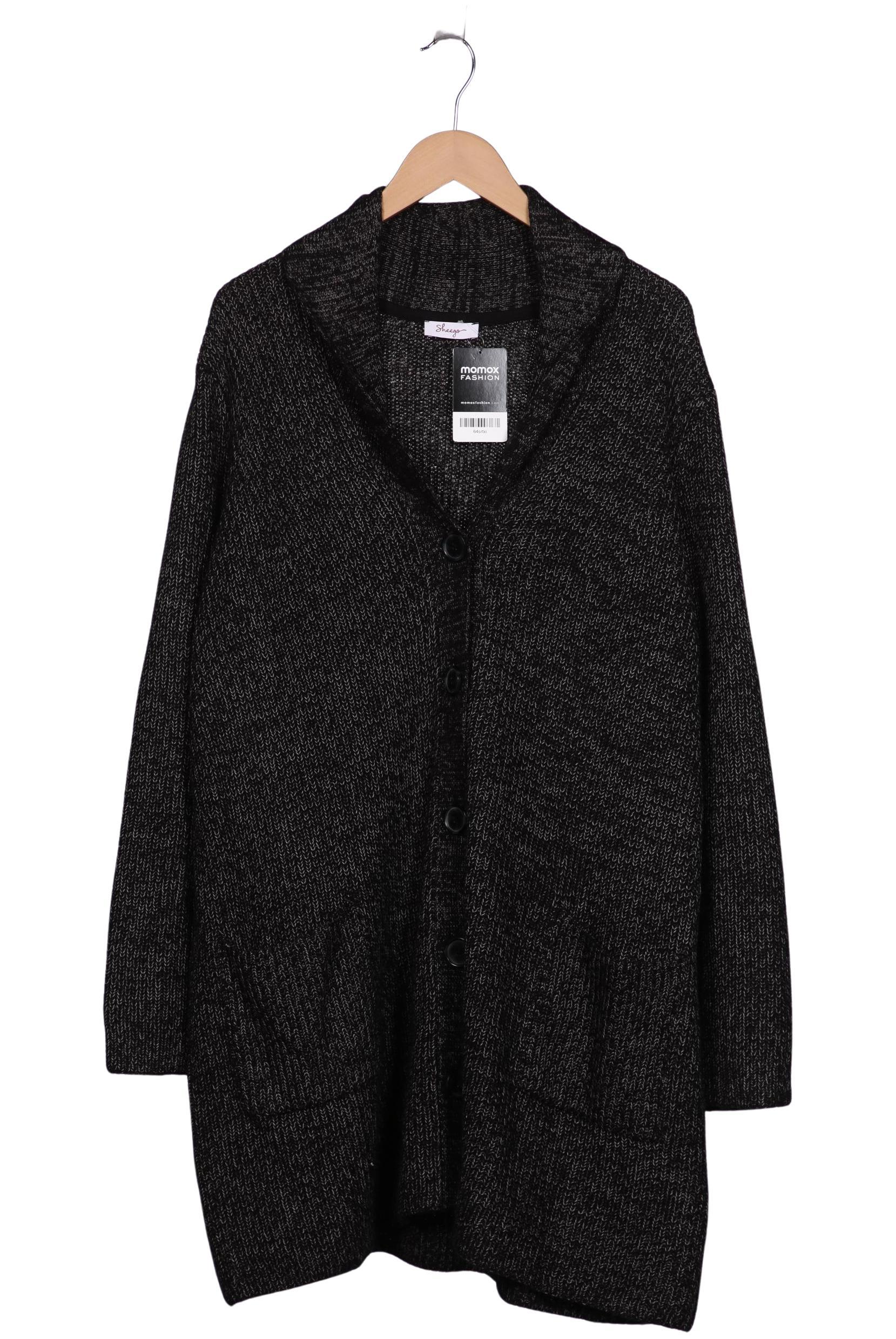 

sheego Damen Strickjacke, grau, Gr. 52