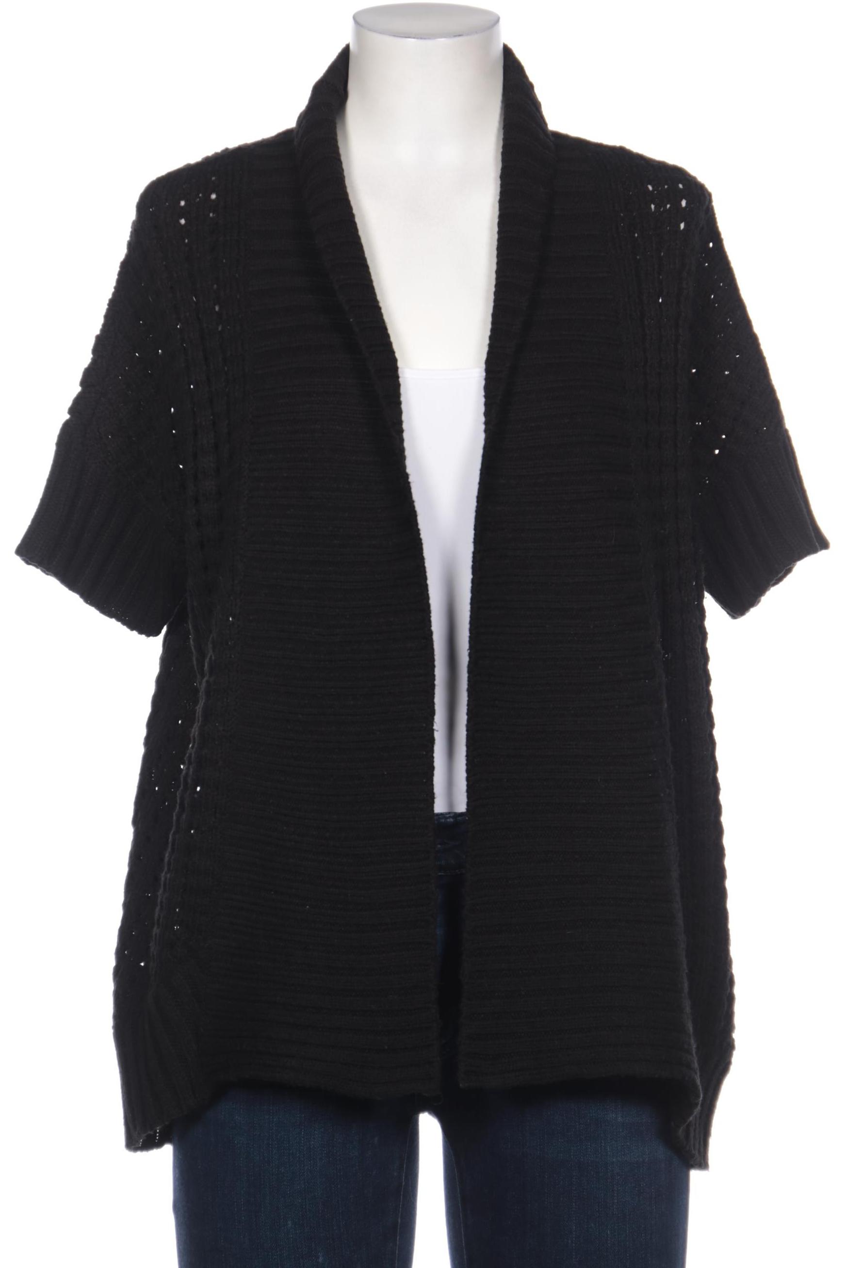 

sheego Damen Strickjacke, schwarz