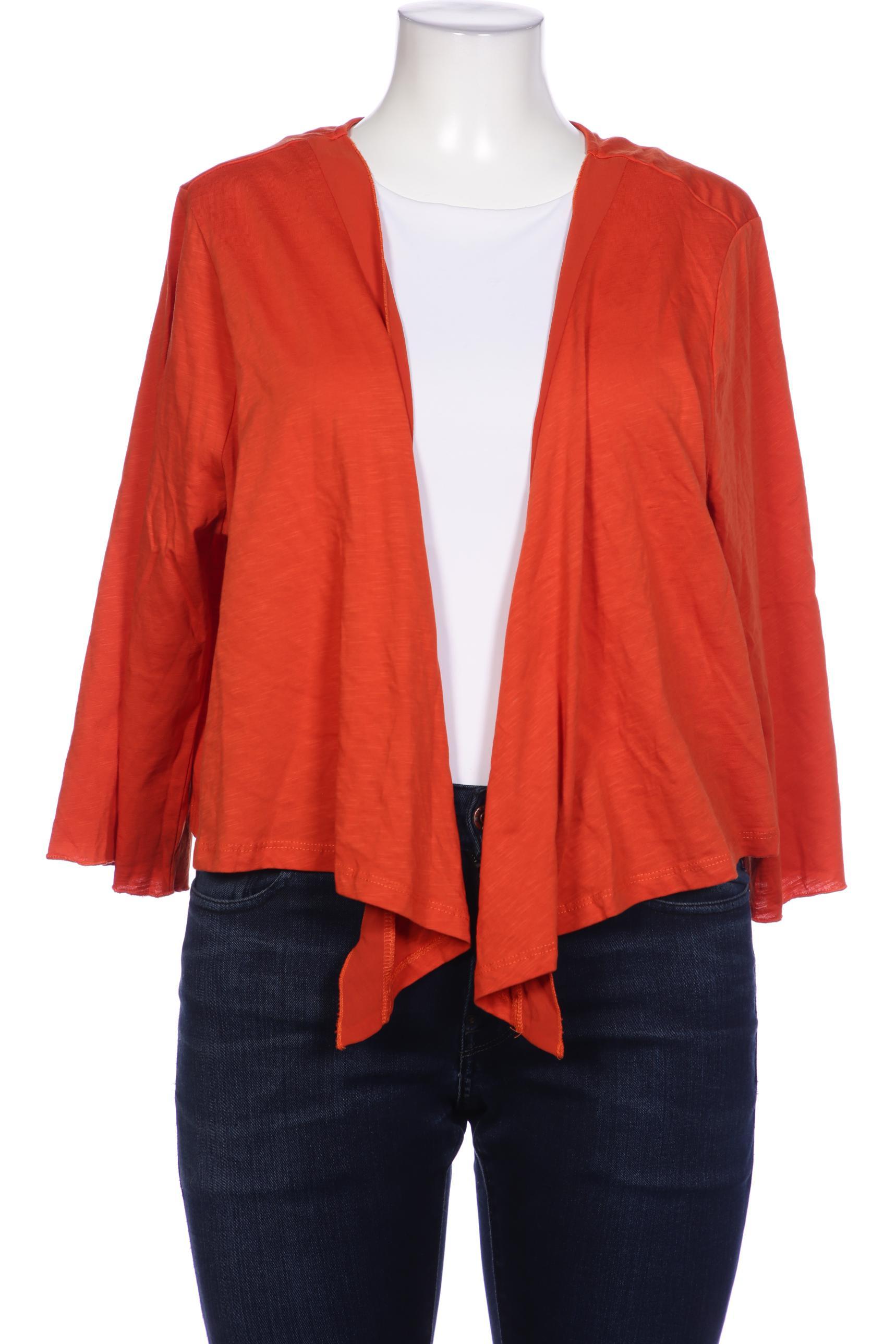 

sheego Damen Strickjacke, orange, Gr. 48