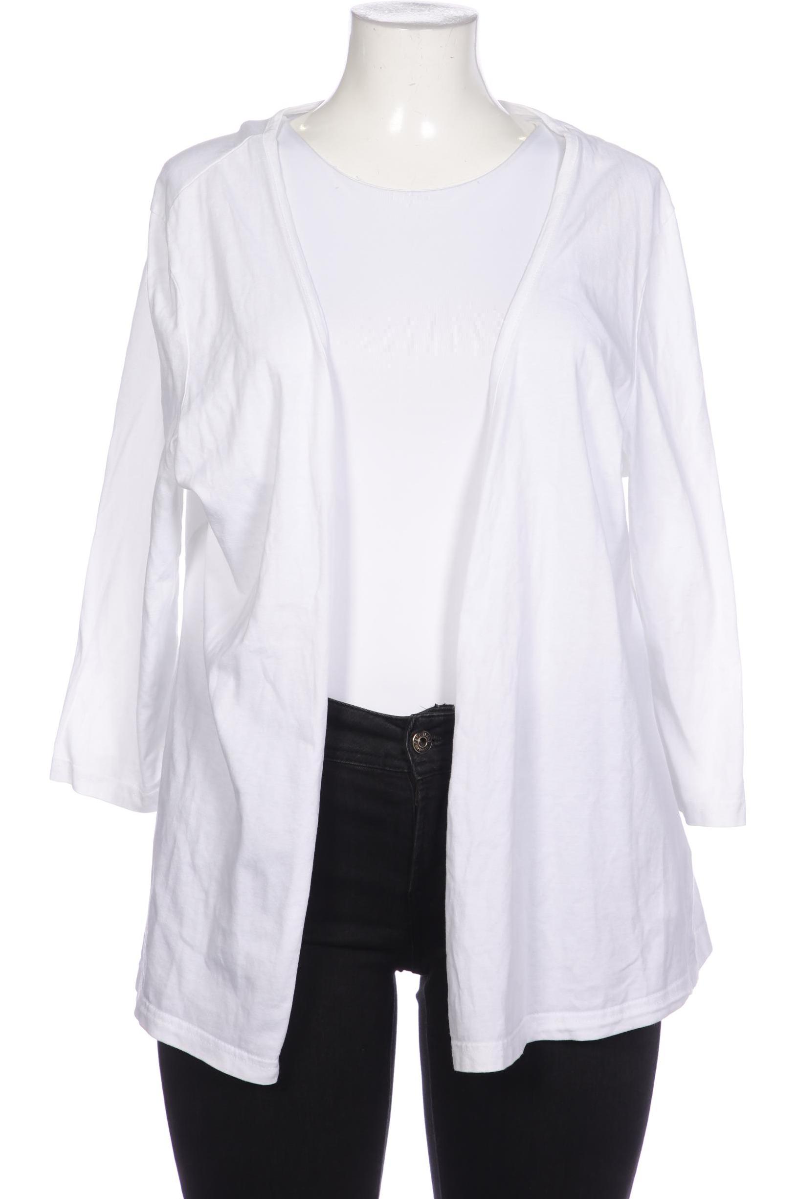 

sheego Damen Strickjacke, weiß, Gr. 50