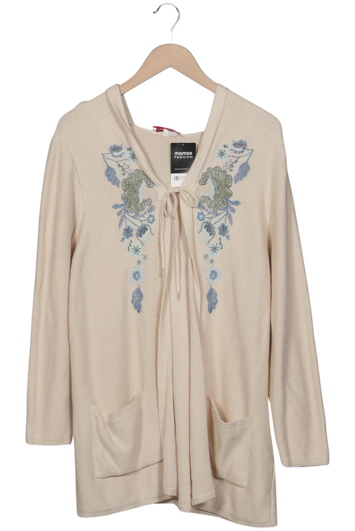 

sheego Damen Strickjacke, beige, Gr. 48