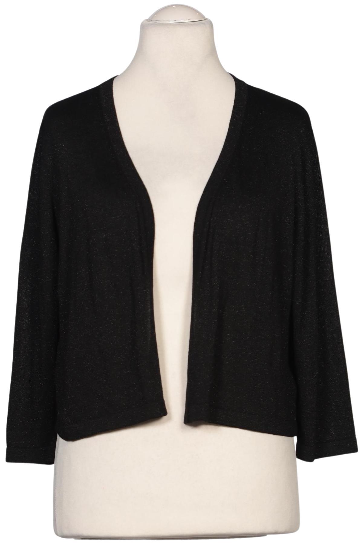 

sheego Damen Strickjacke, schwarz, Gr. 48