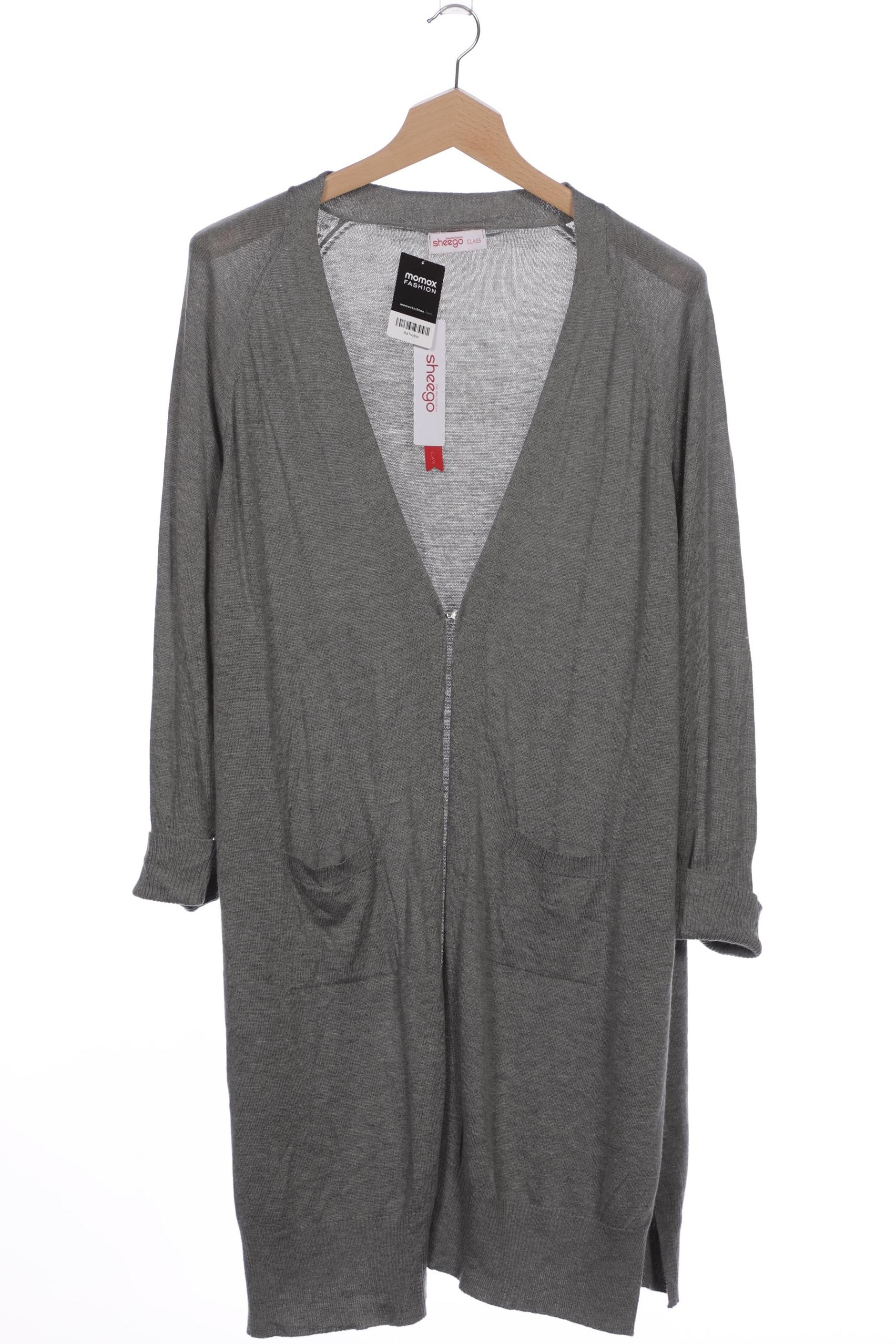 

sheego Damen Strickjacke, grau, Gr. 48