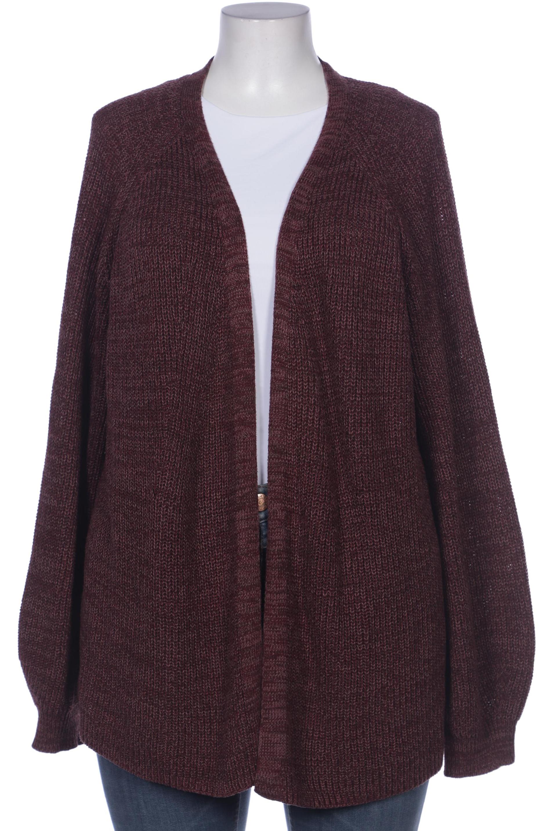 

sheego Damen Strickjacke, bordeaux, Gr. 48