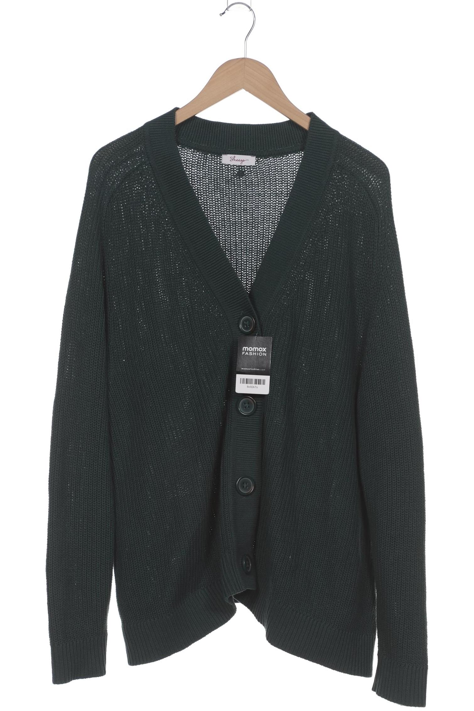 

sheego Damen Strickjacke, grün, Gr. 48