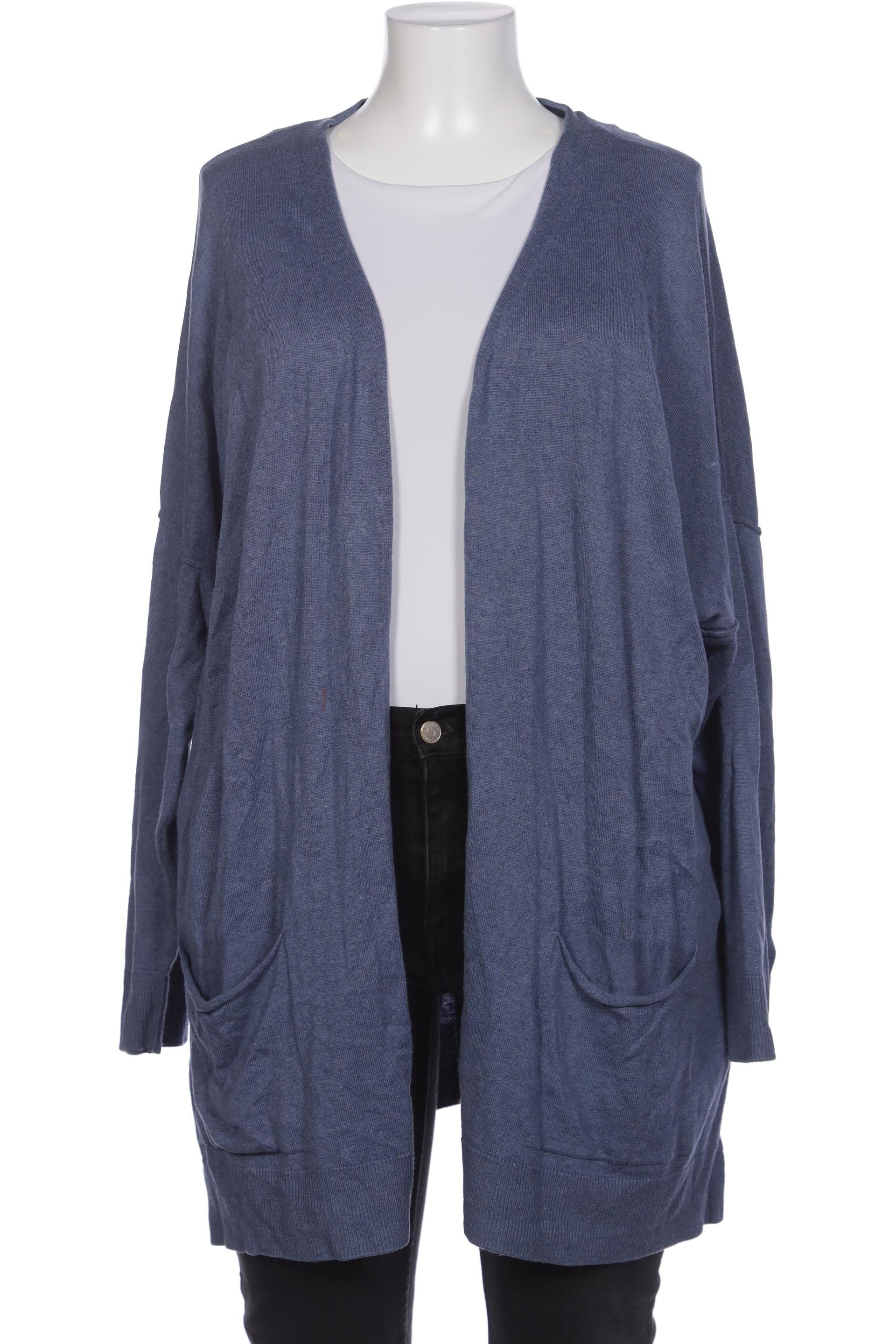 

sheego Damen Strickjacke, blau, Gr. 52