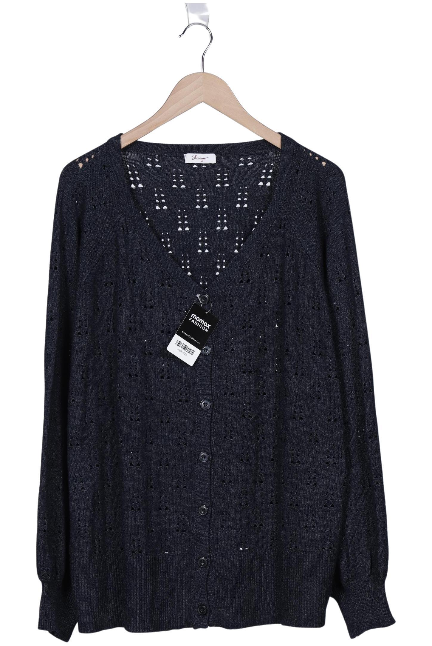 

sheego Damen Strickjacke, marineblau, Gr. 52