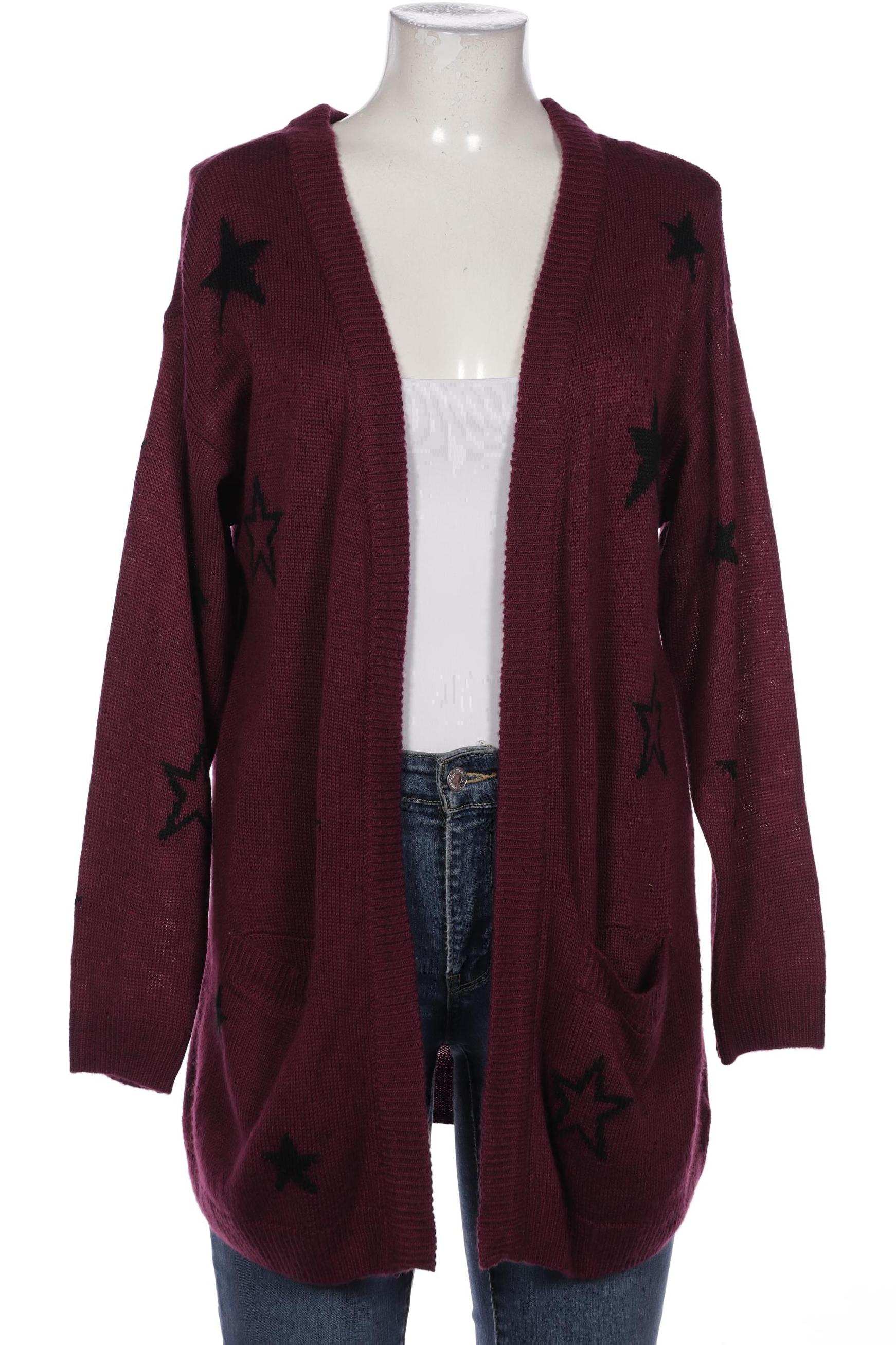 

sheego Damen Strickjacke, bordeaux, Gr. 40