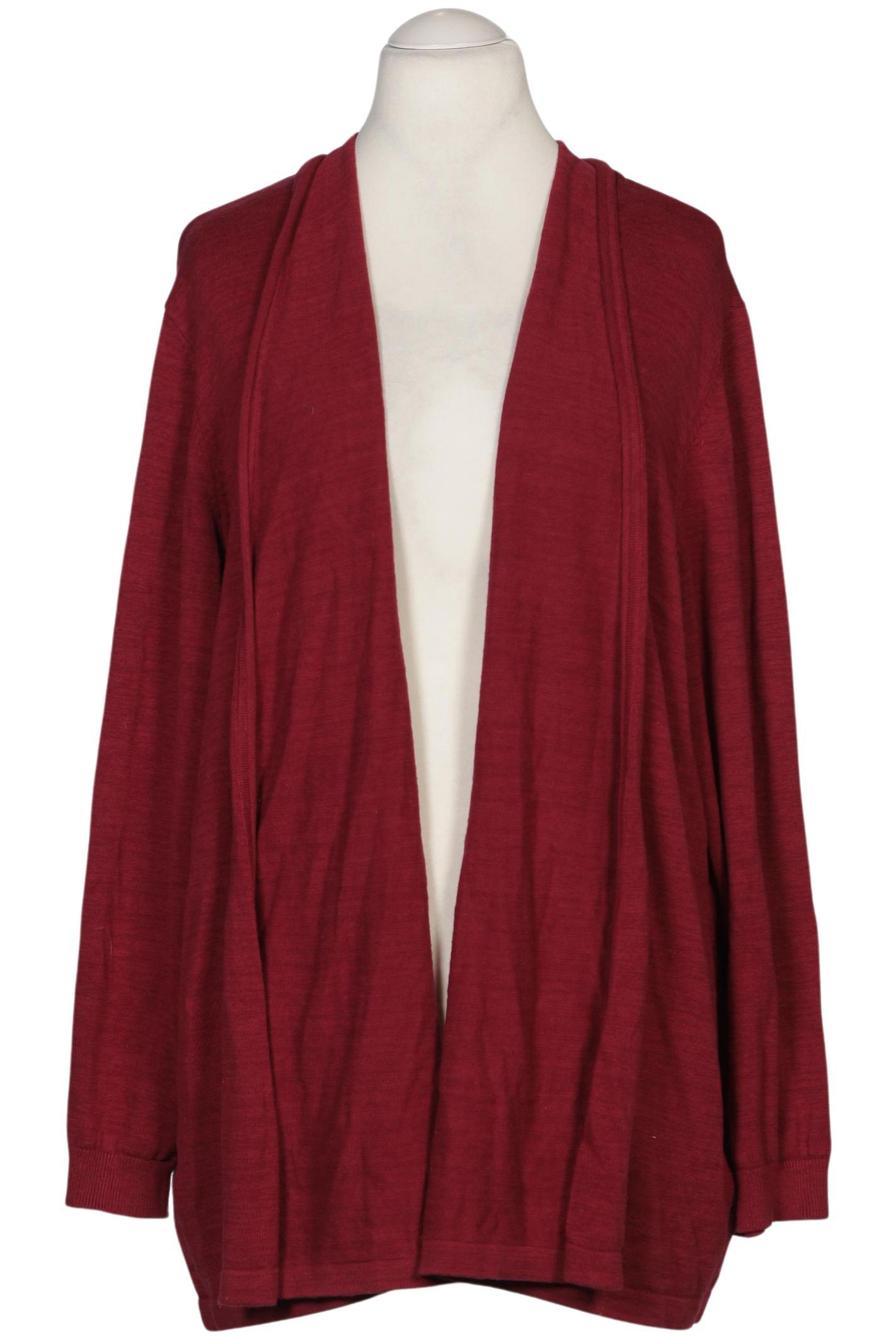 

sheego Damen Strickjacke, rot, Gr. 52