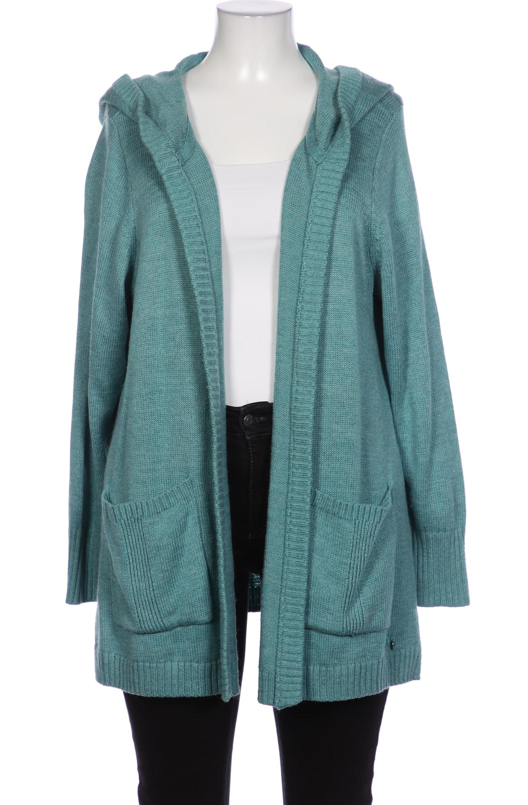 

sheego Damen Strickjacke, türkis, Gr. 48