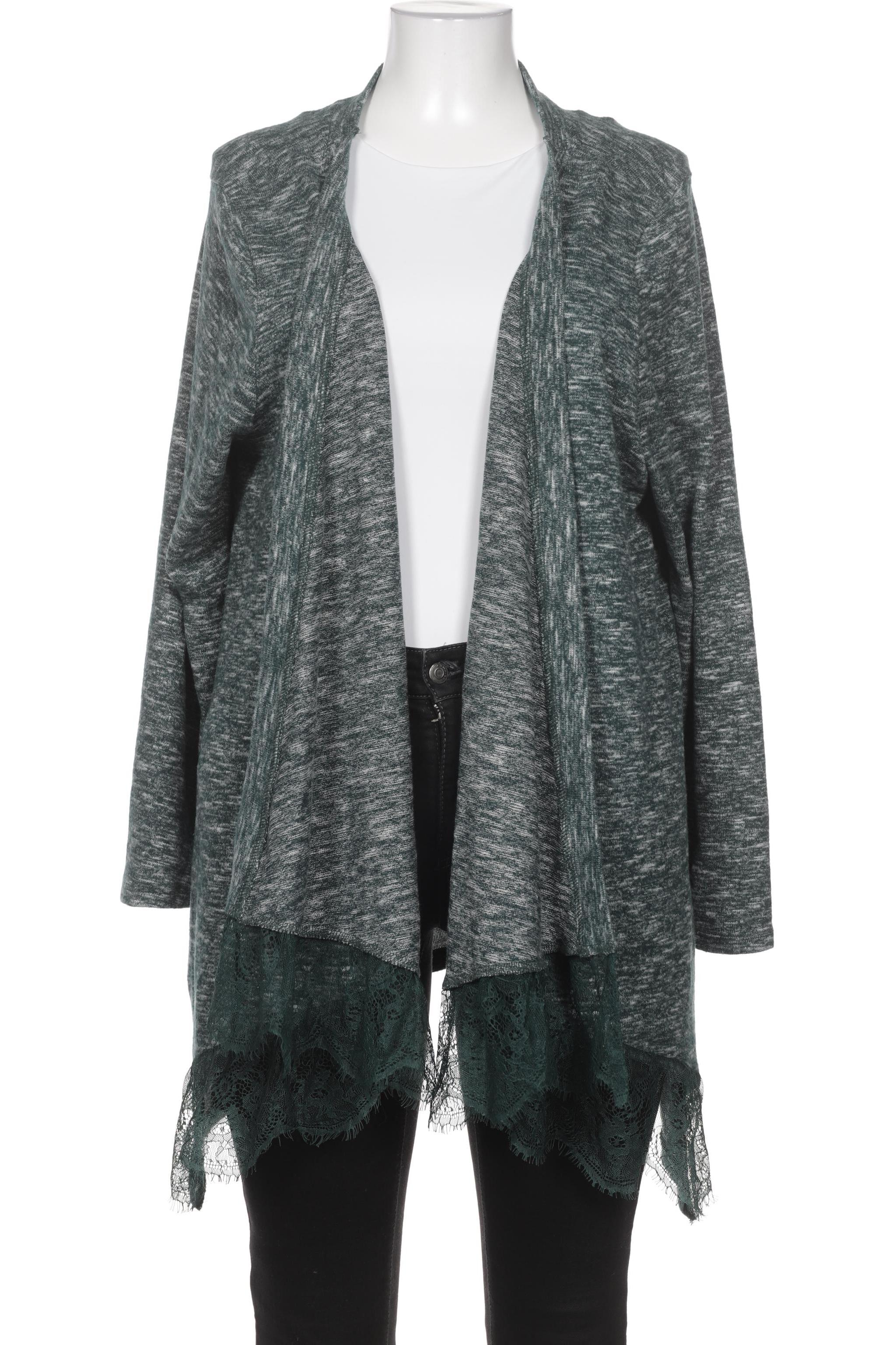 

sheego Damen Strickjacke, grün, Gr. 48