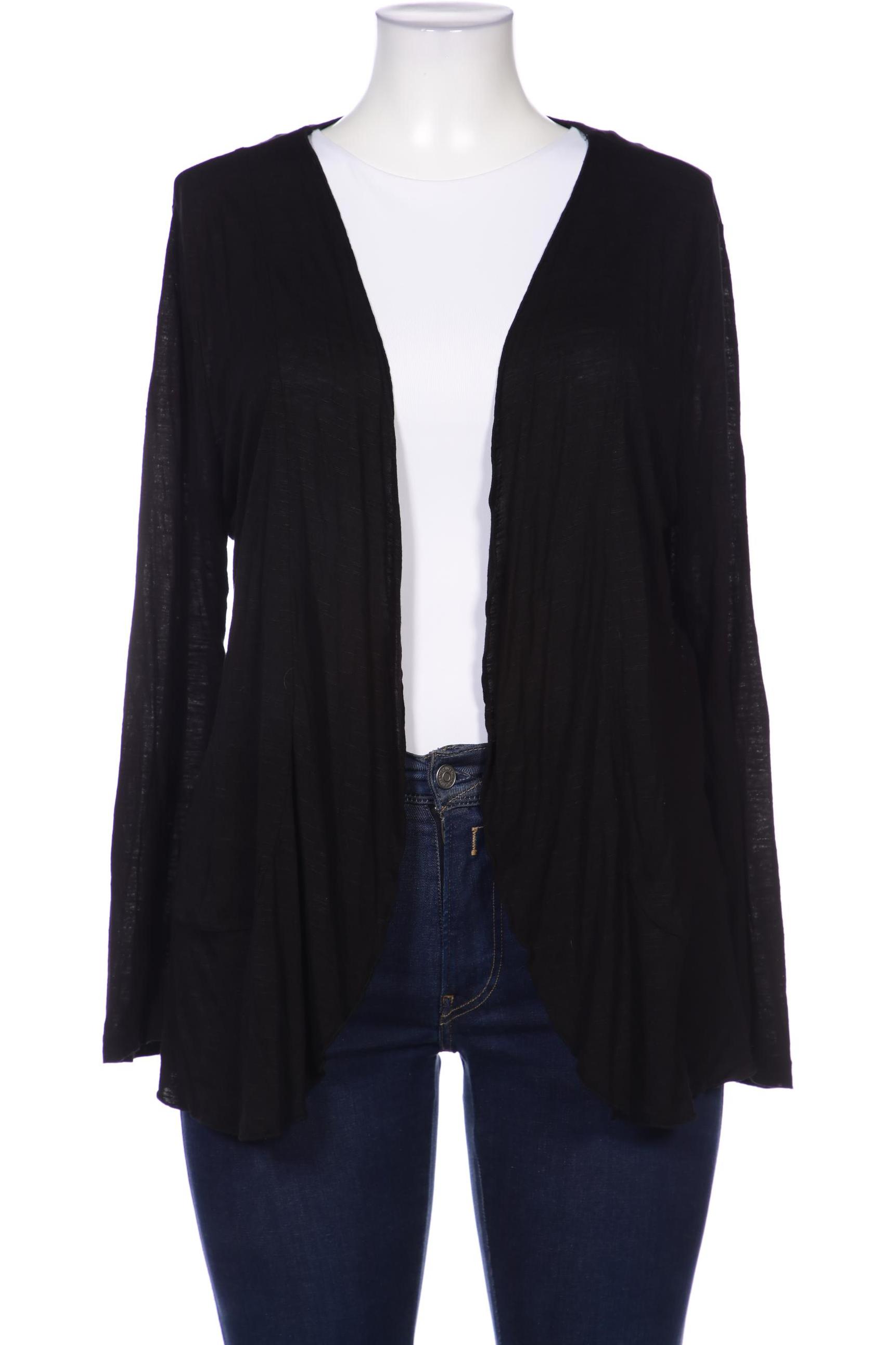 

sheego Damen Strickjacke, schwarz, Gr. 44