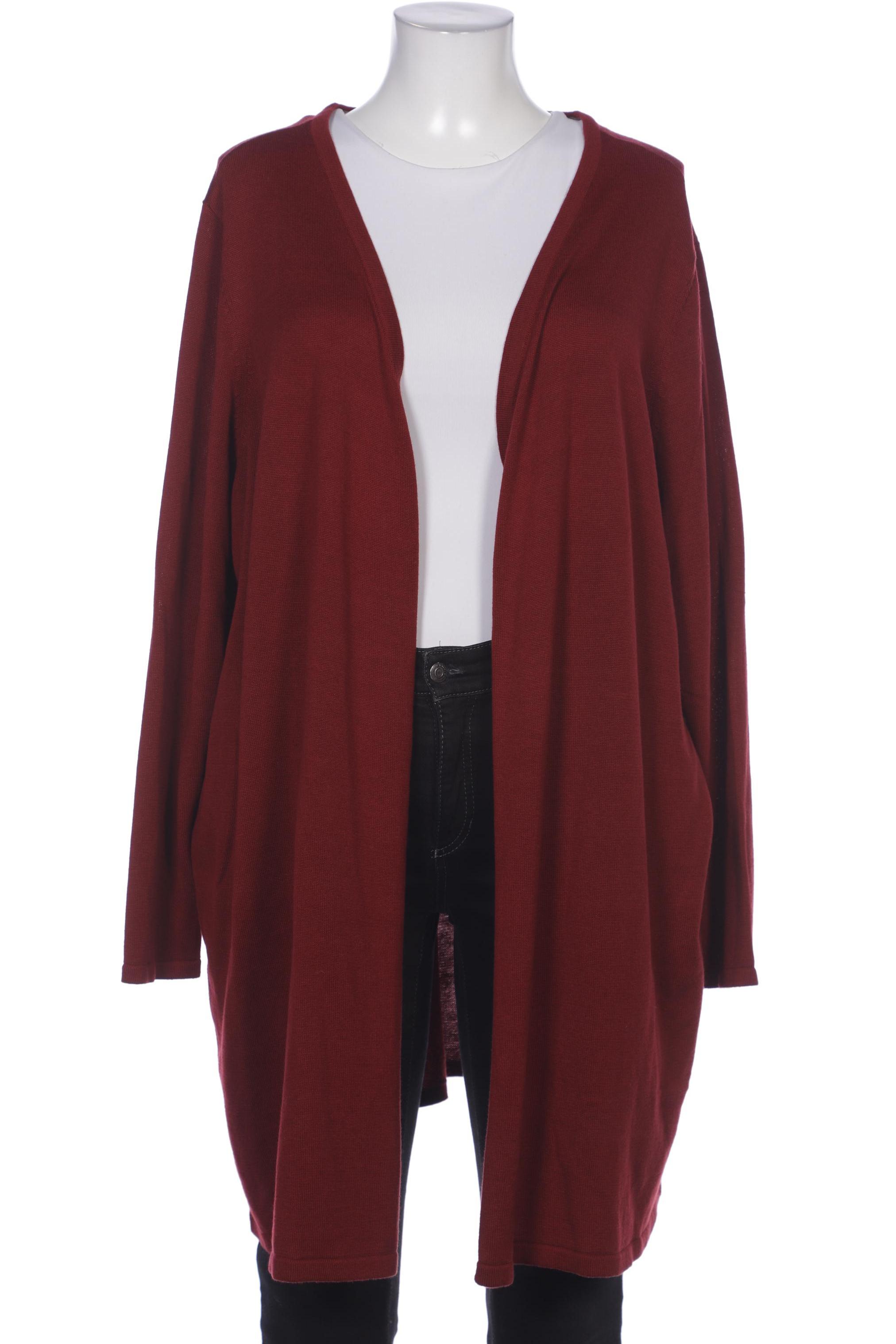 

sheego Damen Strickjacke, bordeaux, Gr. 52