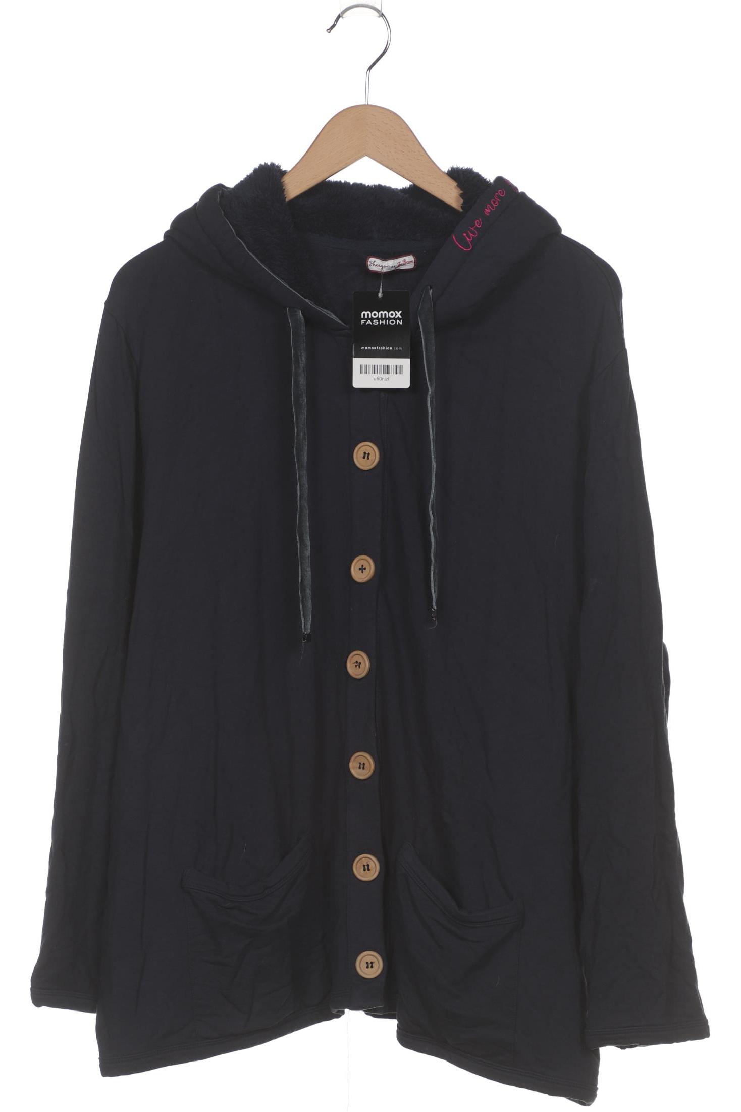 

sheego Damen Strickjacke, marineblau, Gr. 48