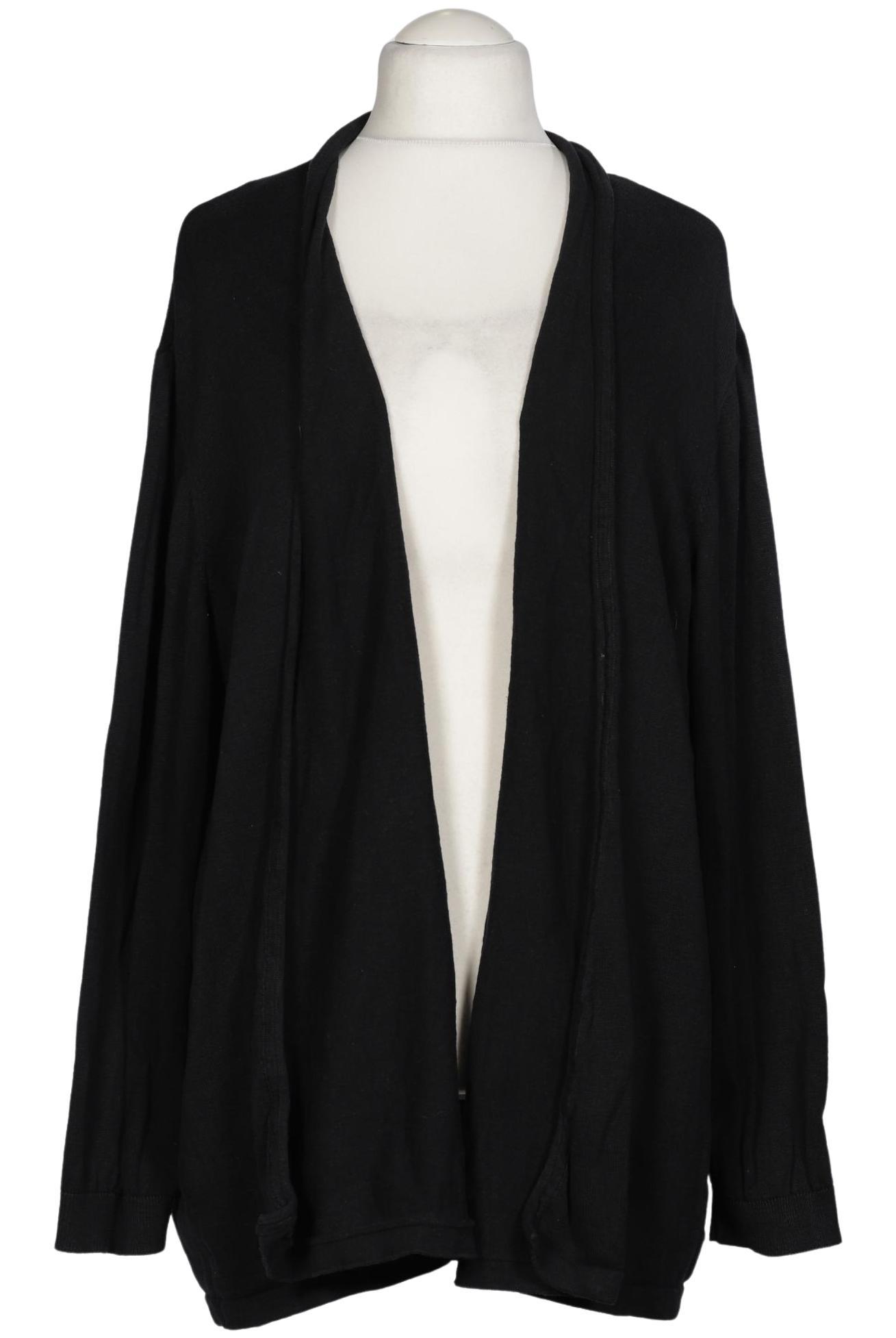 

sheego Damen Strickjacke, schwarz, Gr. 52