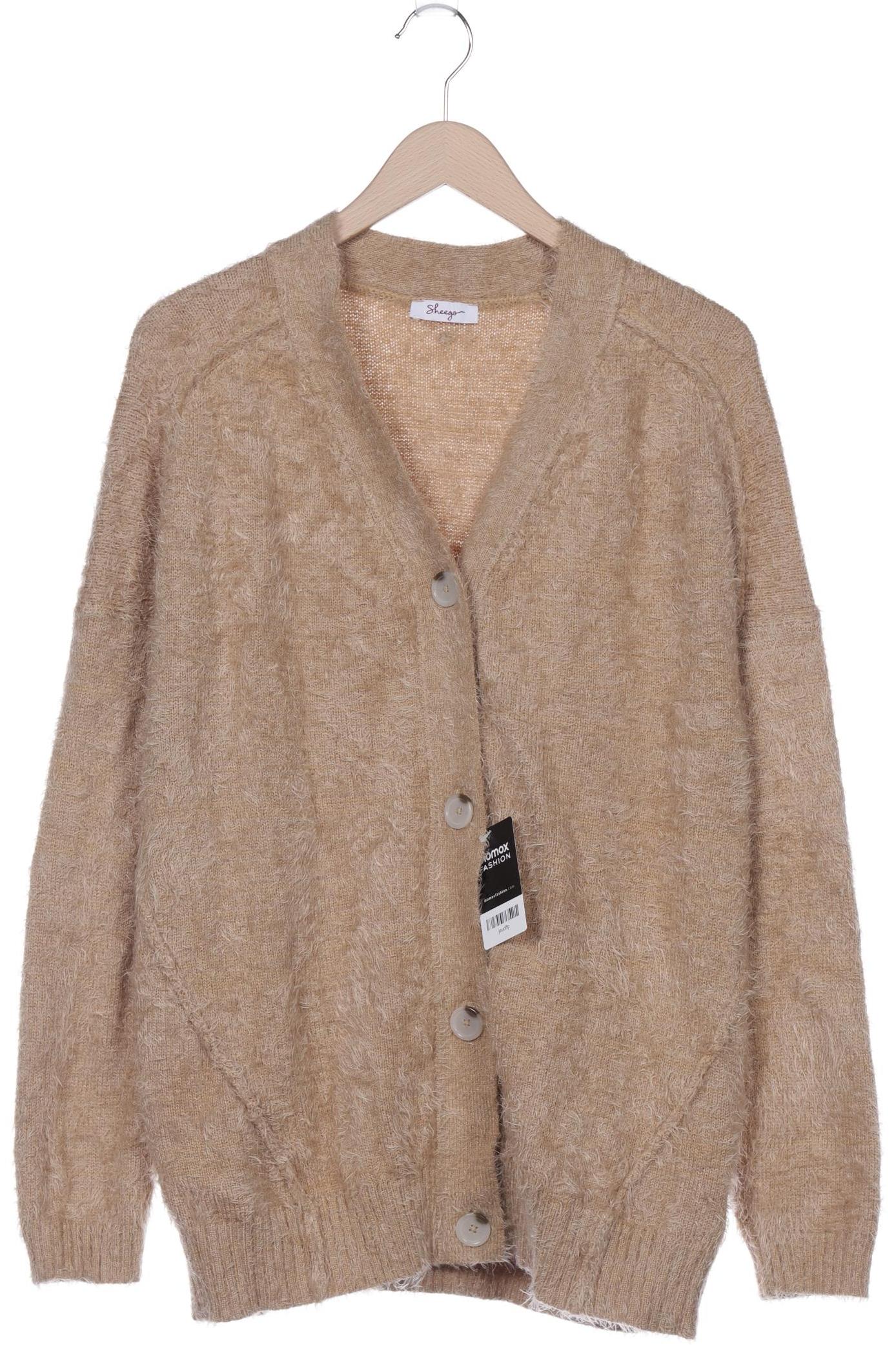 

sheego Damen Strickjacke, grün, Gr. 44