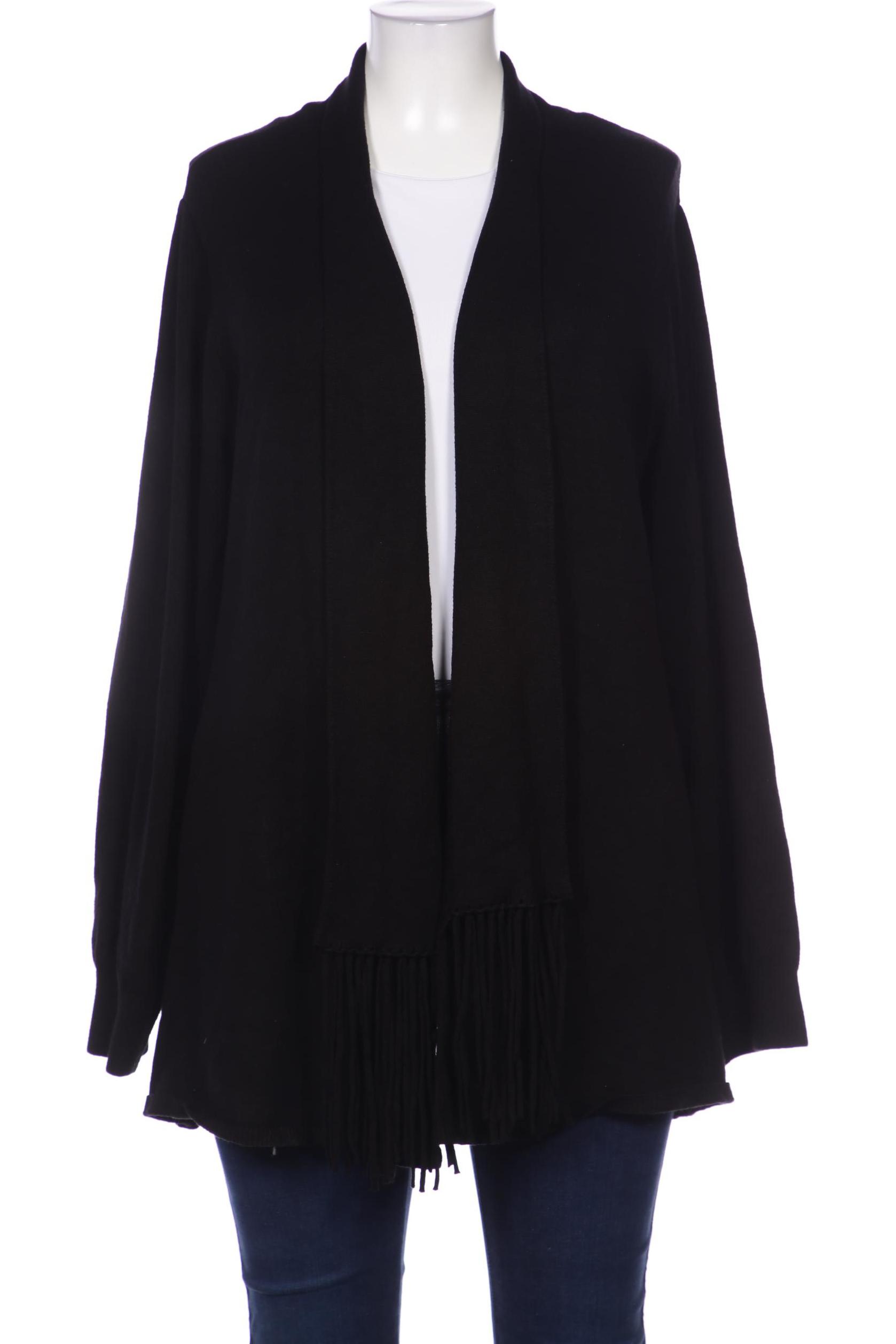 

sheego Damen Strickjacke, schwarz, Gr. 48