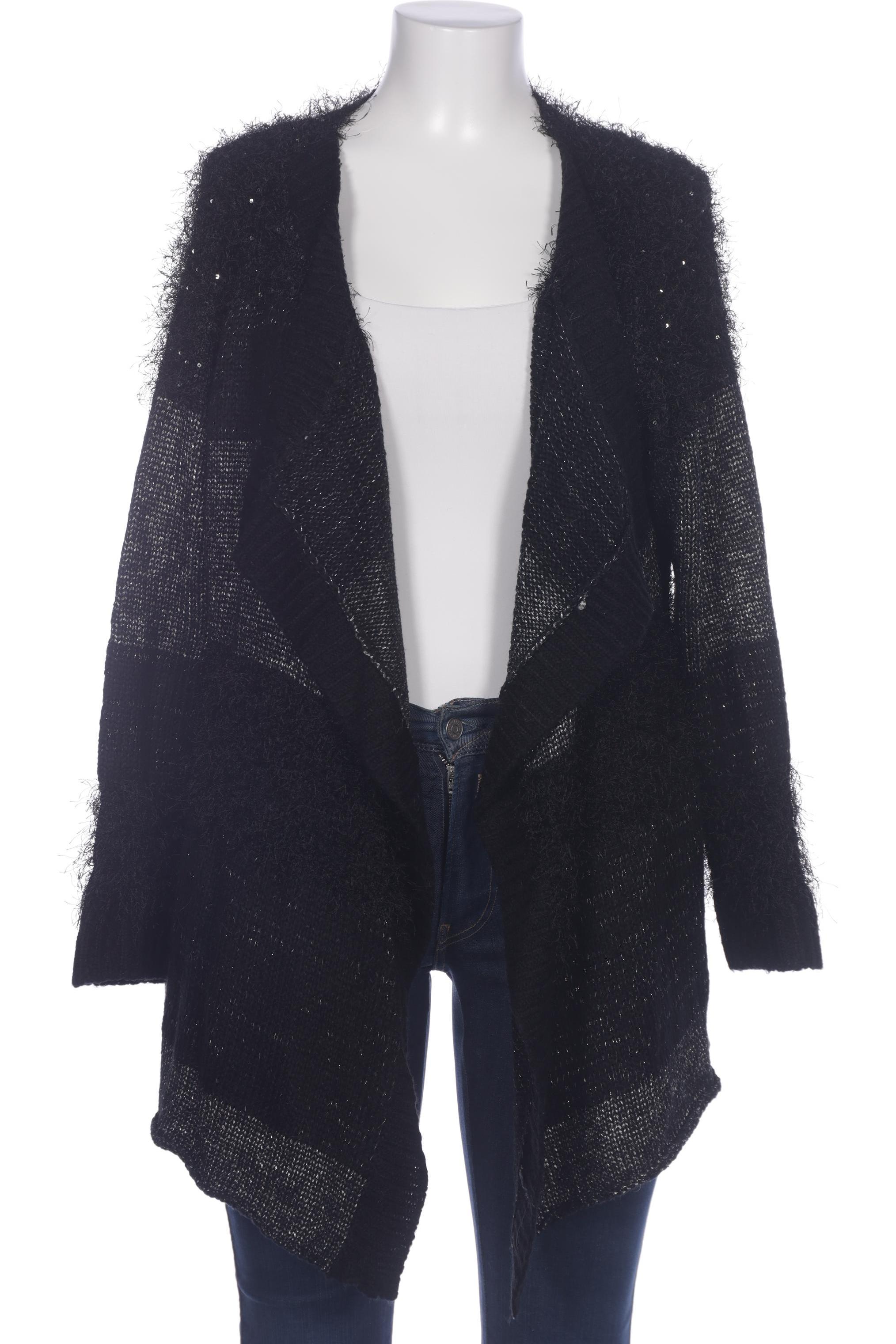 

sheego Damen Strickjacke, schwarz, Gr. 48
