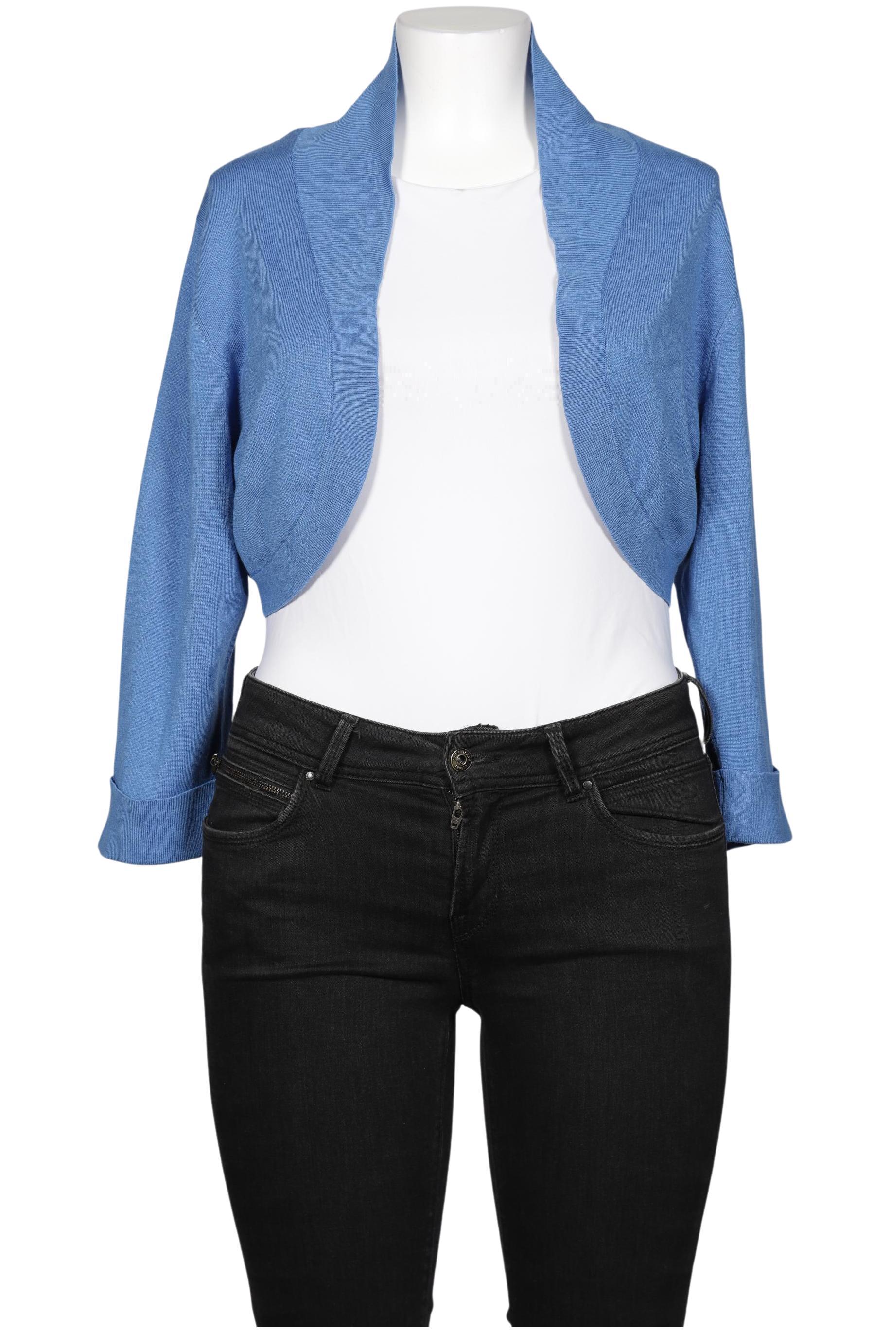 

sheego Damen Strickjacke, blau, Gr. 44