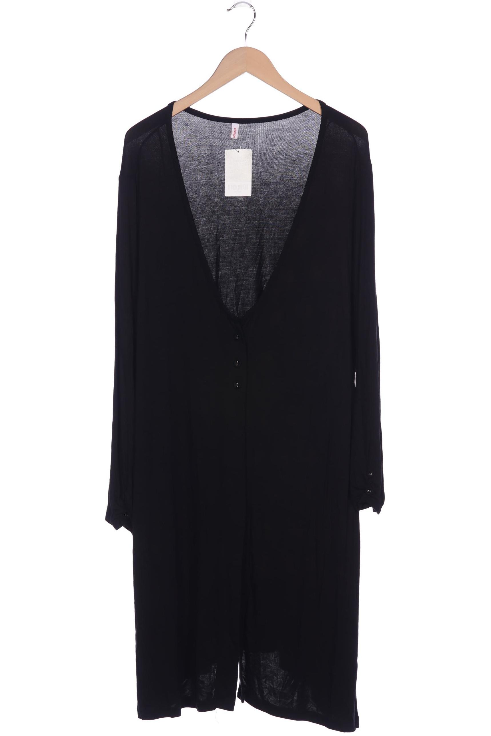 

sheego Damen Strickjacke, schwarz, Gr. 52