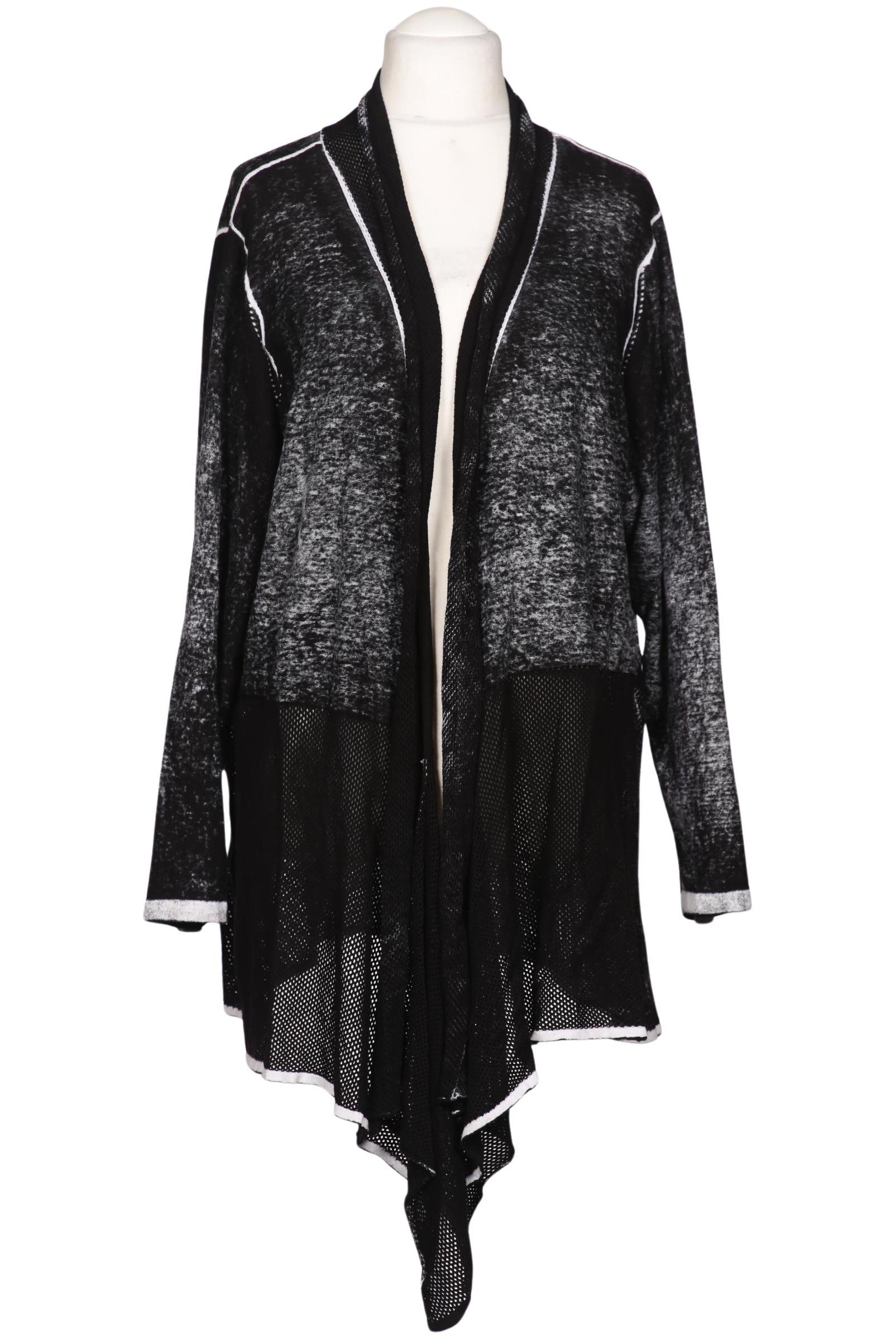 

sheego Damen Strickjacke, schwarz, Gr. 52