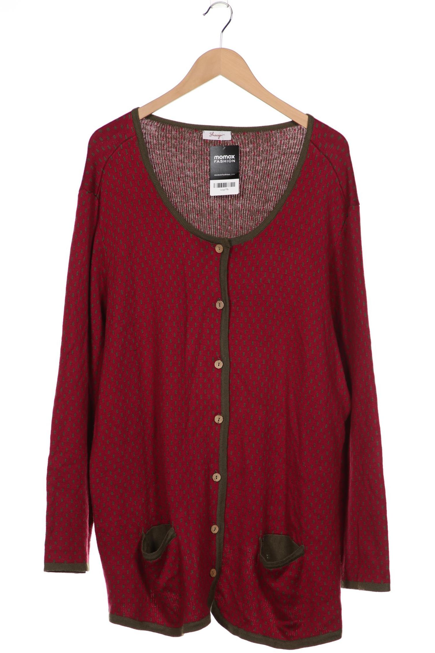 

sheego Damen Strickjacke, bordeaux