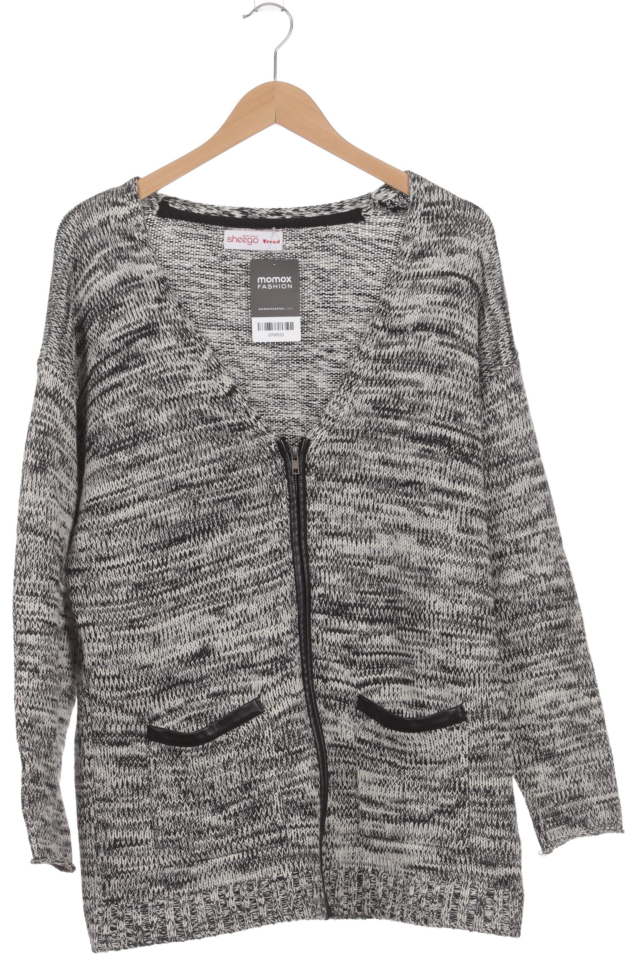 

sheego Damen Strickjacke, schwarz, Gr. 40