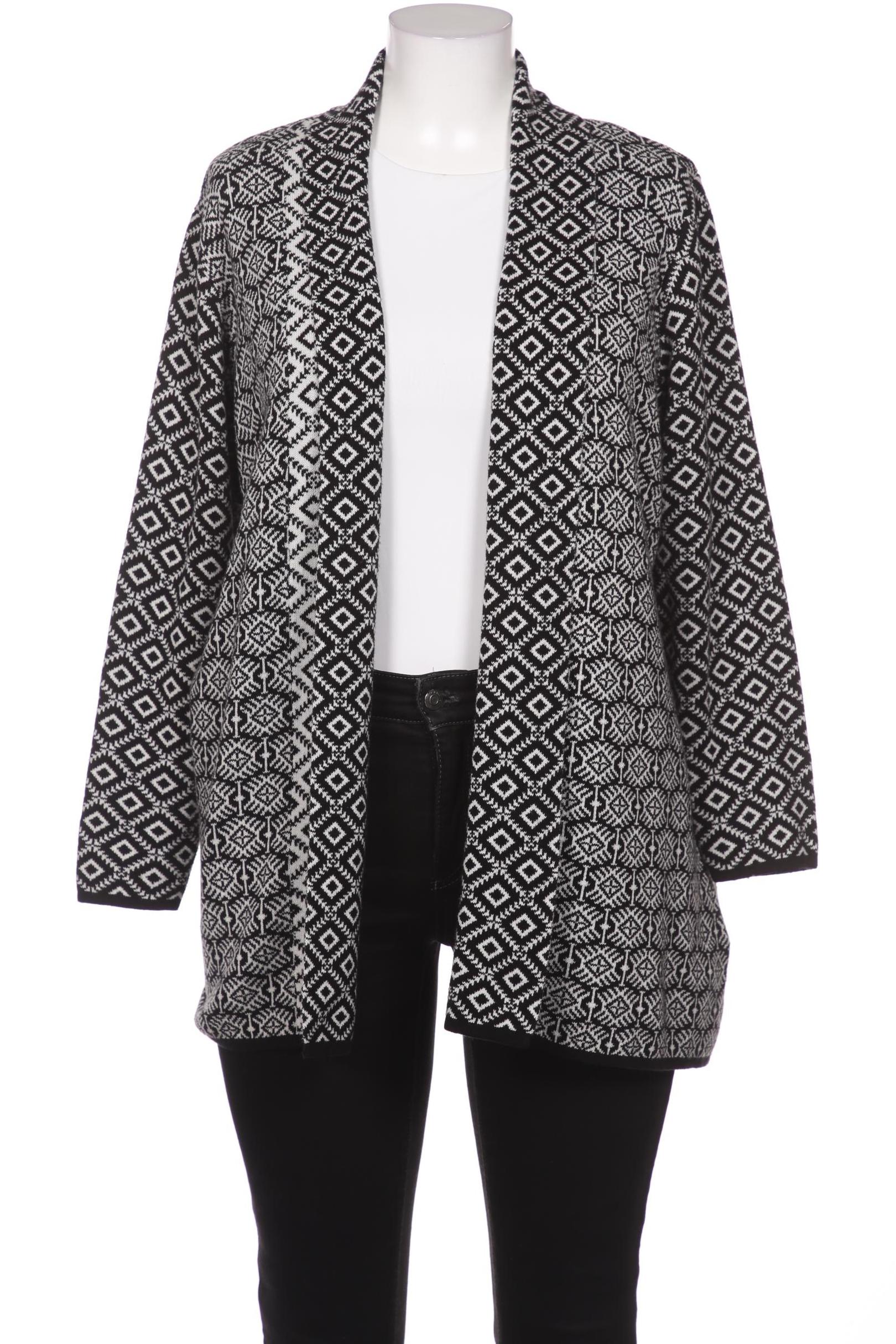 

sheego Damen Strickjacke, schwarz, Gr. 48