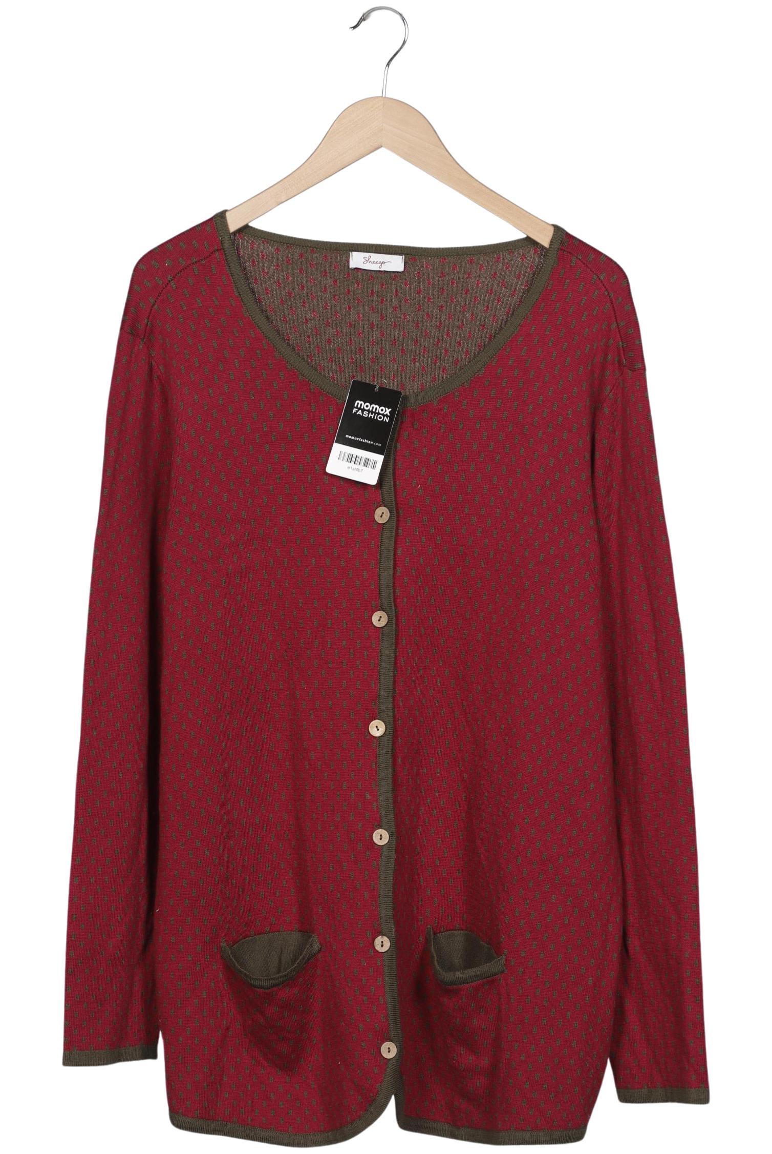 

sheego Damen Strickjacke, rot, Gr. 48