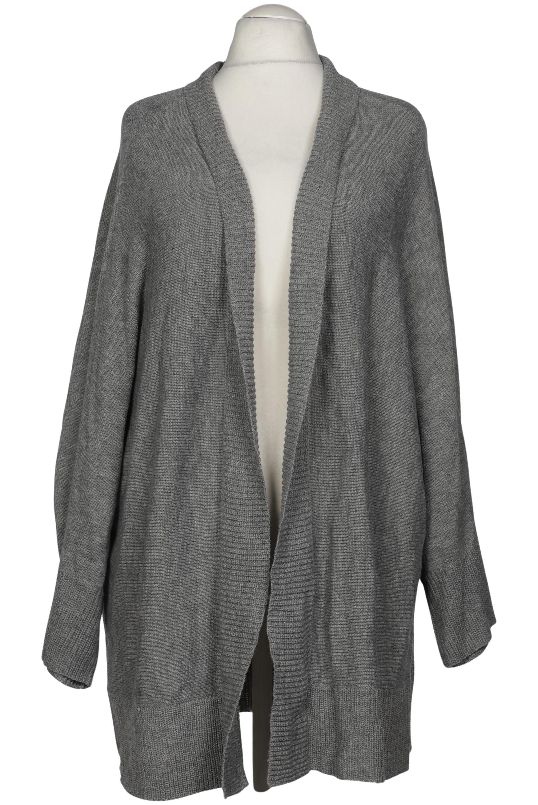 

sheego Damen Strickjacke, grau, Gr. 56