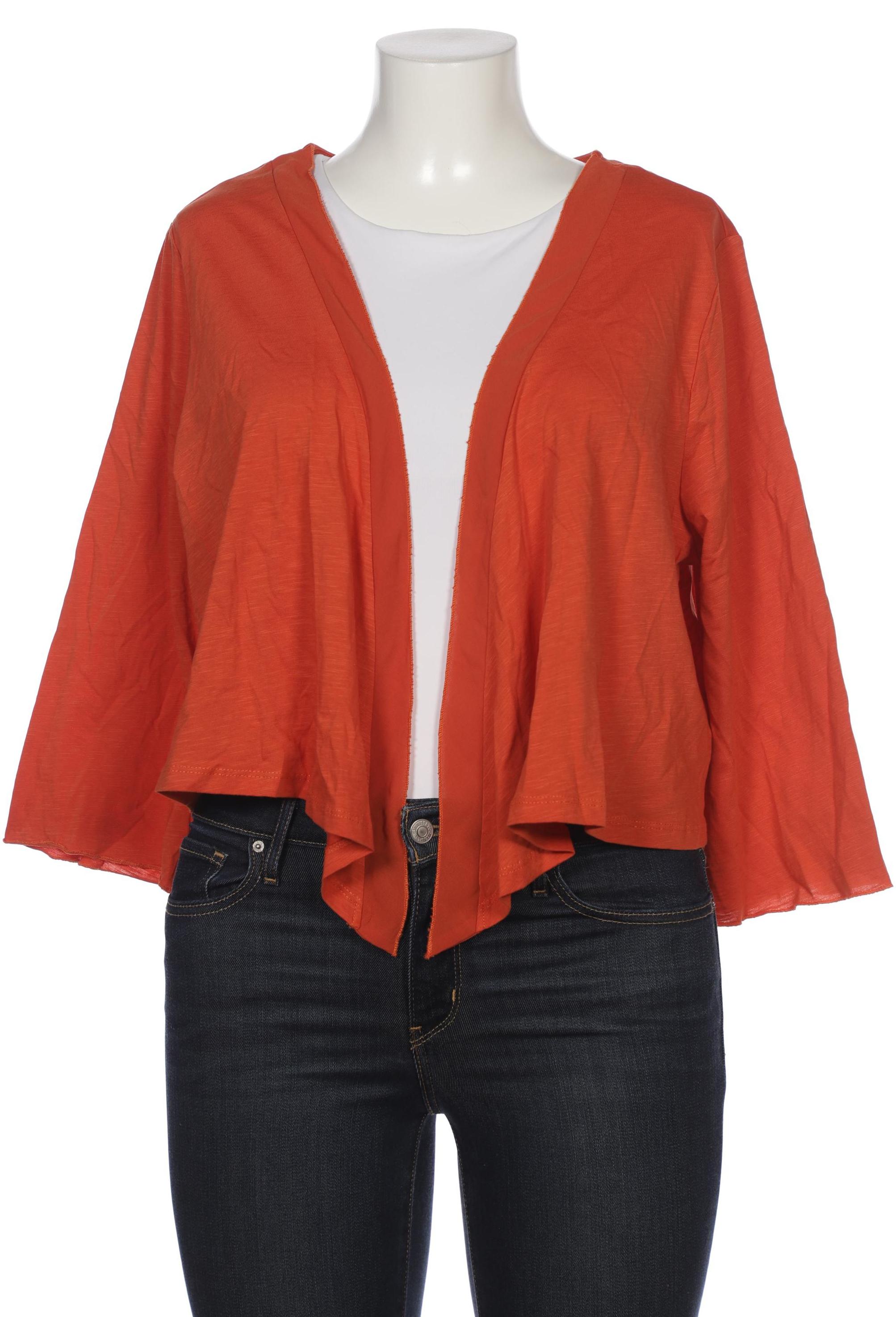 

sheego Damen Strickjacke, orange