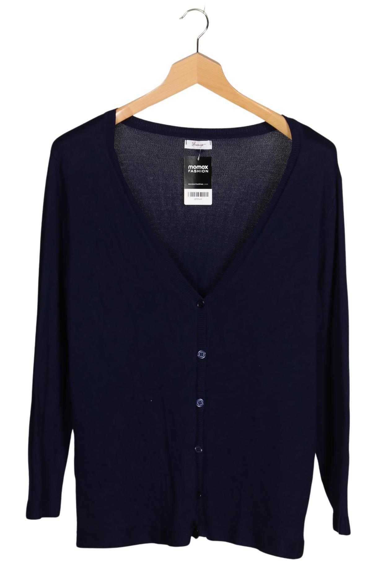

sheego Damen Strickjacke, marineblau, Gr. 48