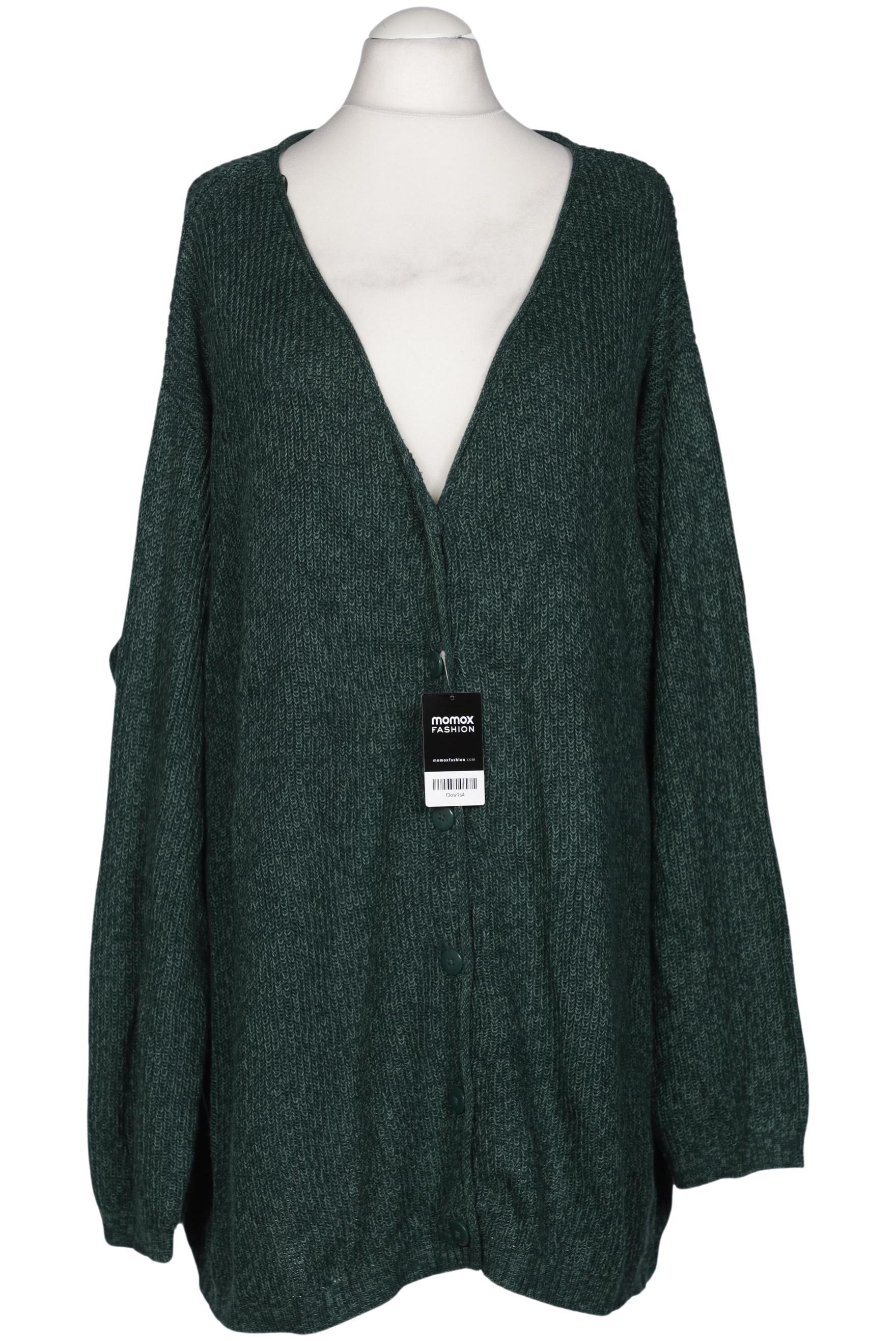 

sheego Damen Strickjacke, grün, Gr. 56