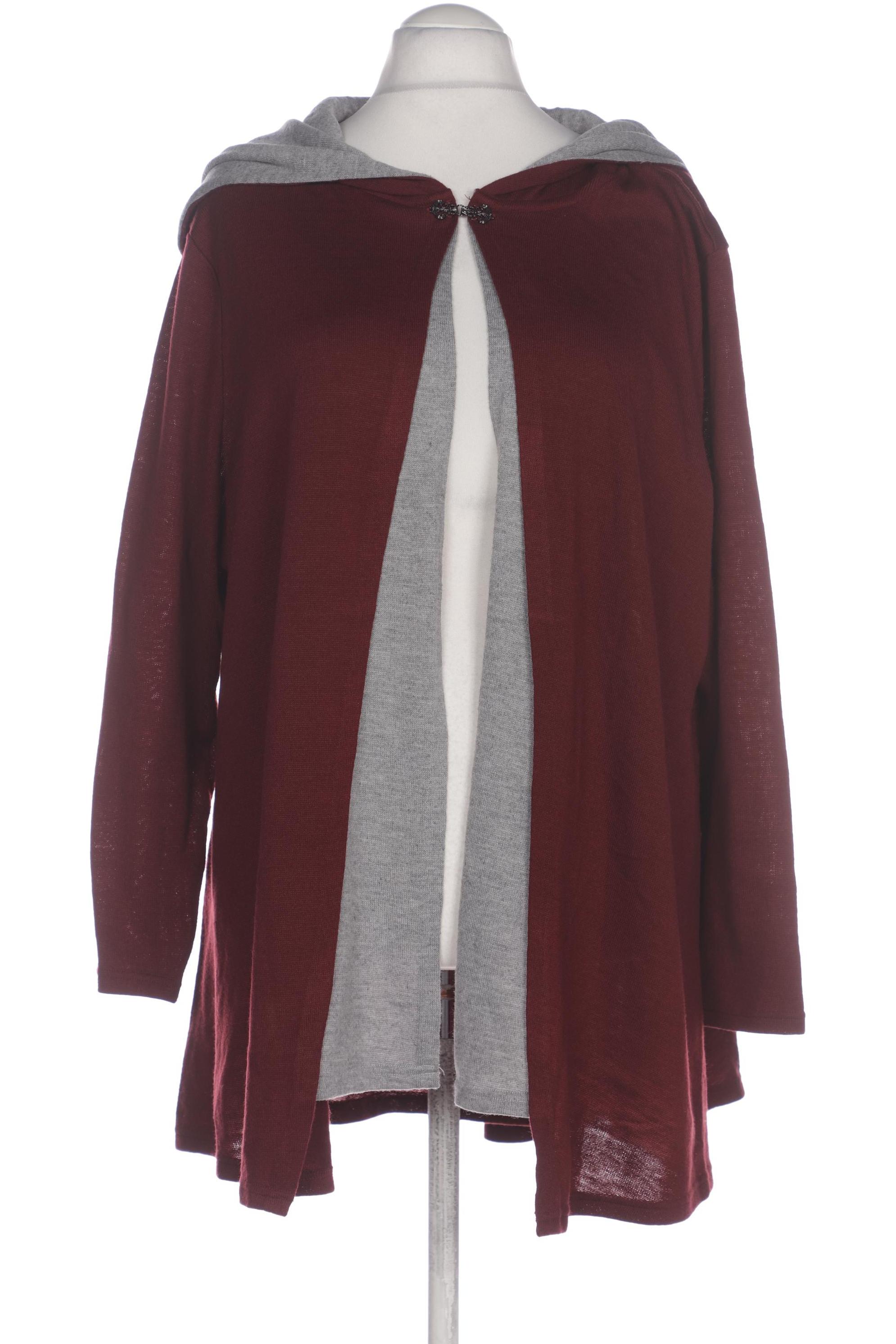 

sheego Damen Strickjacke, bordeaux, Gr. 56