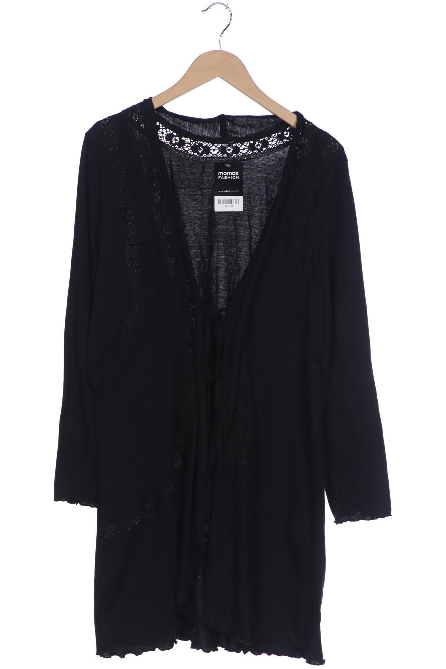 

sheego Damen Strickjacke, schwarz, Gr. 44