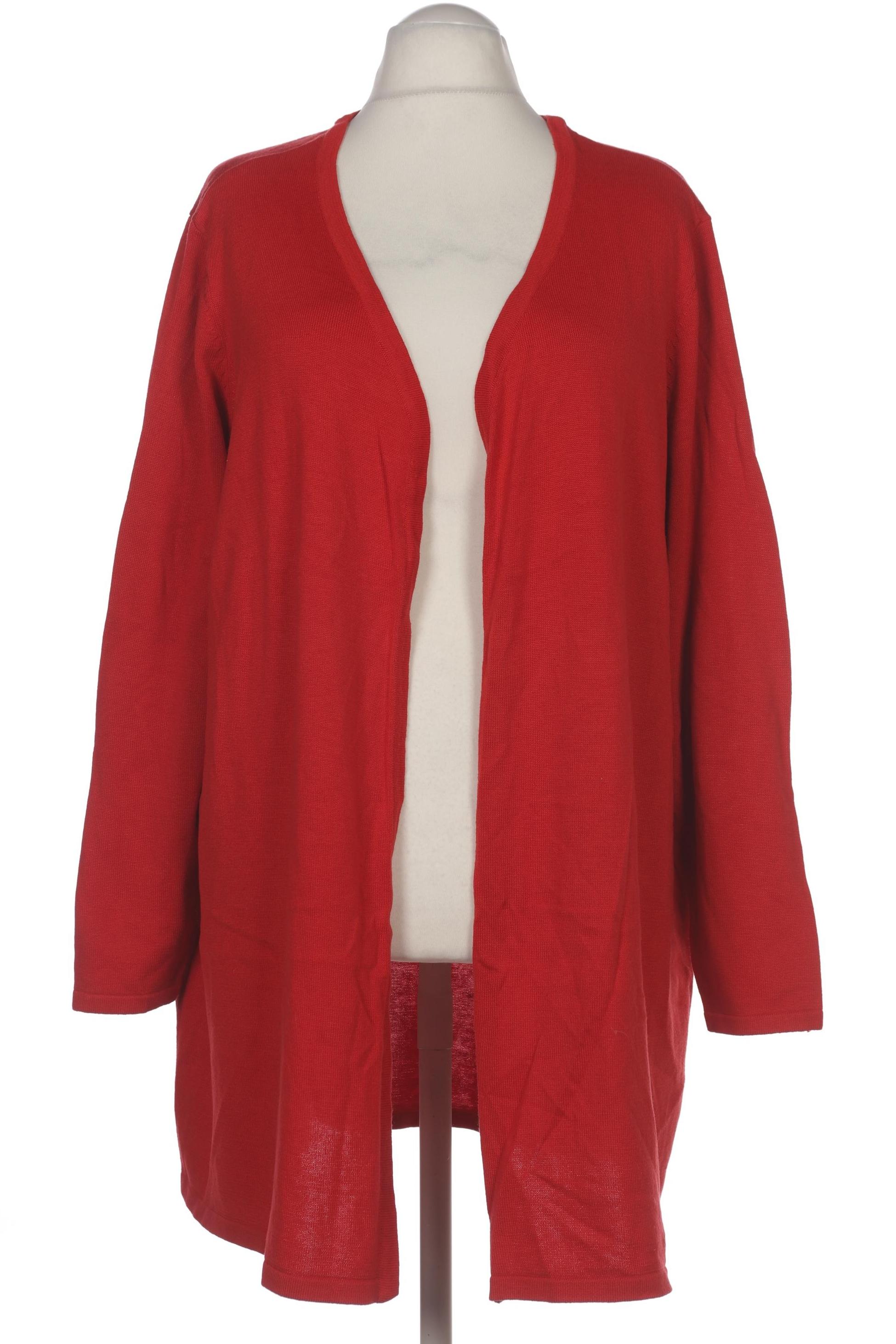 

sheego Damen Strickjacke, rot, Gr. 52