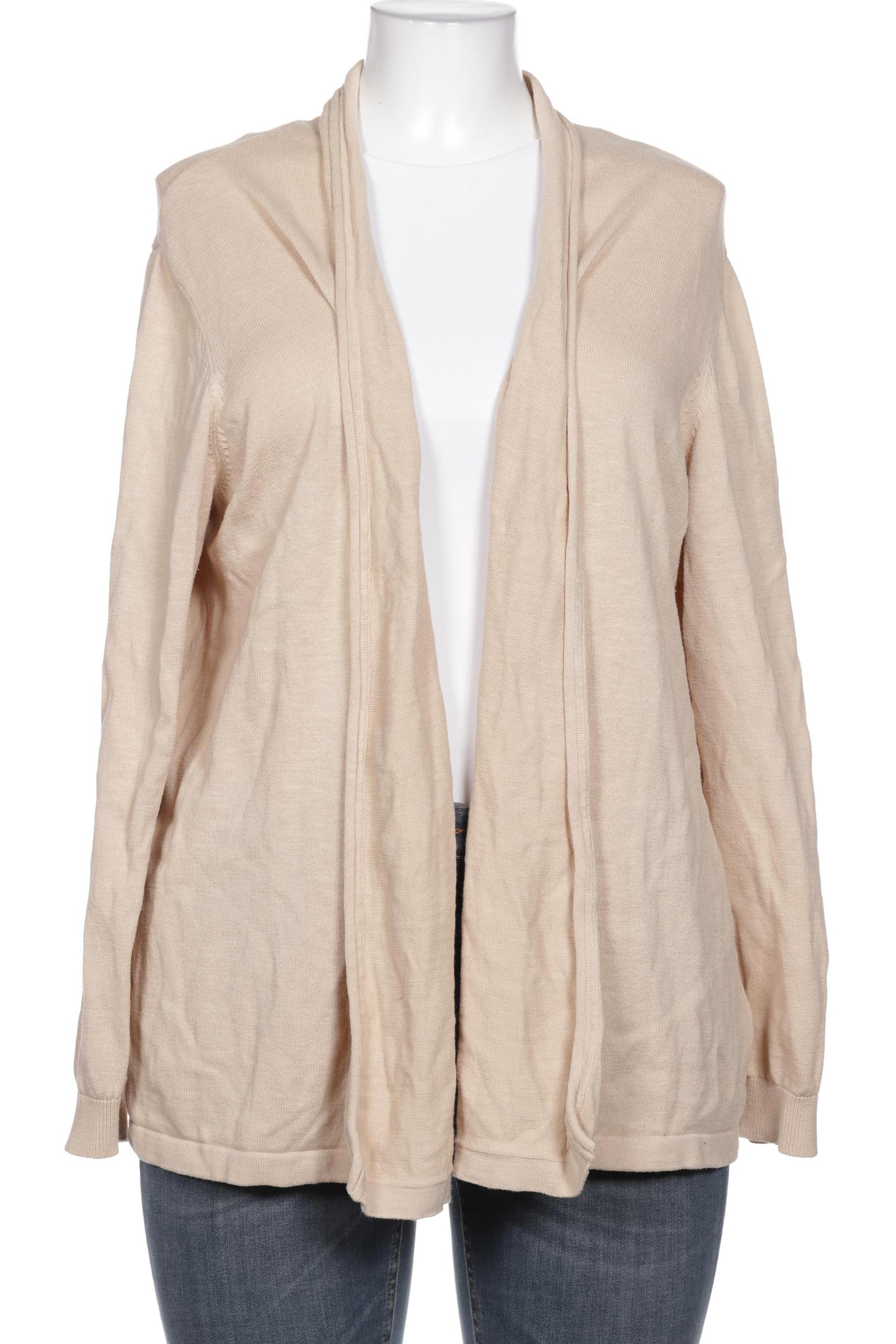 

sheego Damen Strickjacke, beige, Gr. 44